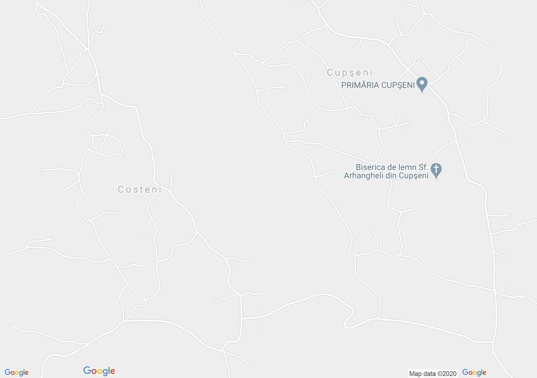 Costeni, Harta turistică interactivă