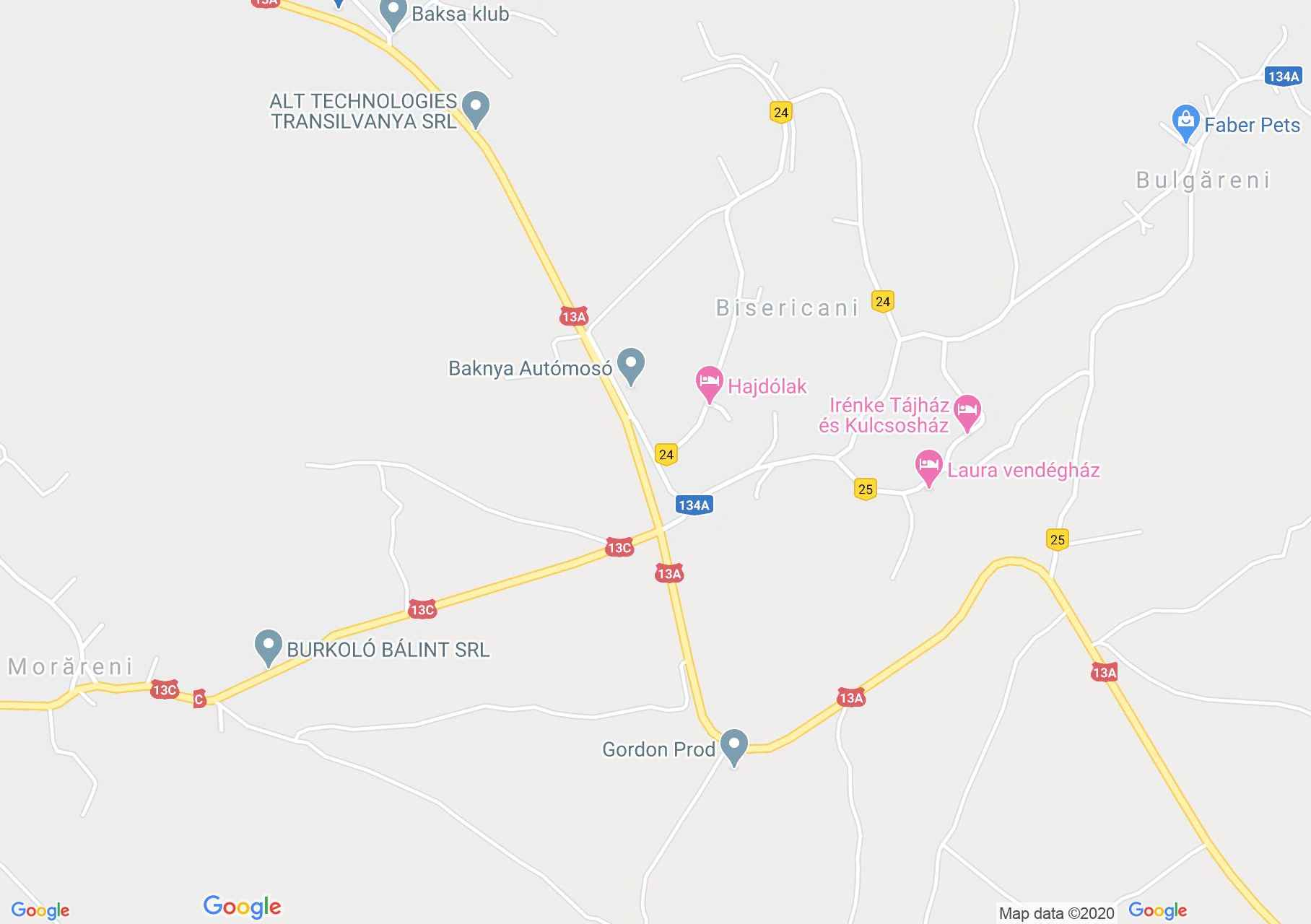 Bisericani, Interactive tourist map