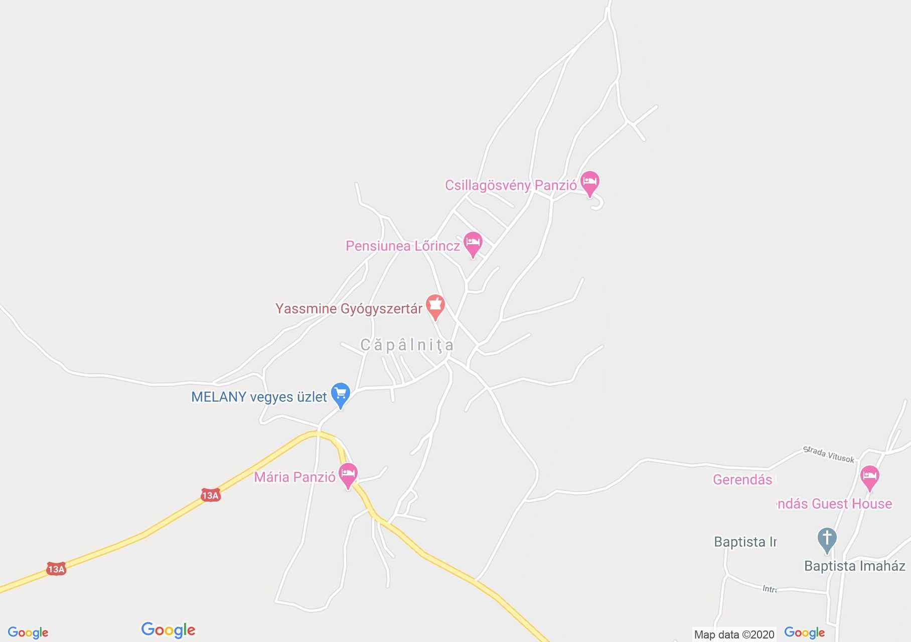 Căpâlniţa, Harta turistică interactivă