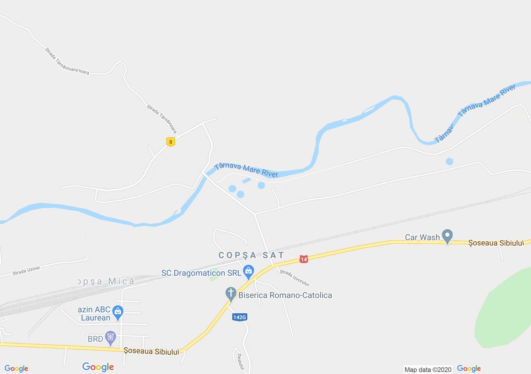 Copşa Mică, Interactive tourist map