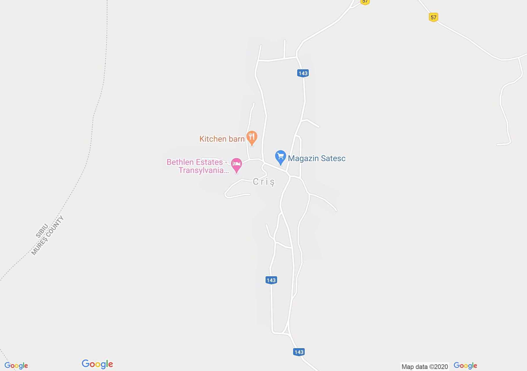 Criş, Interactive tourist map