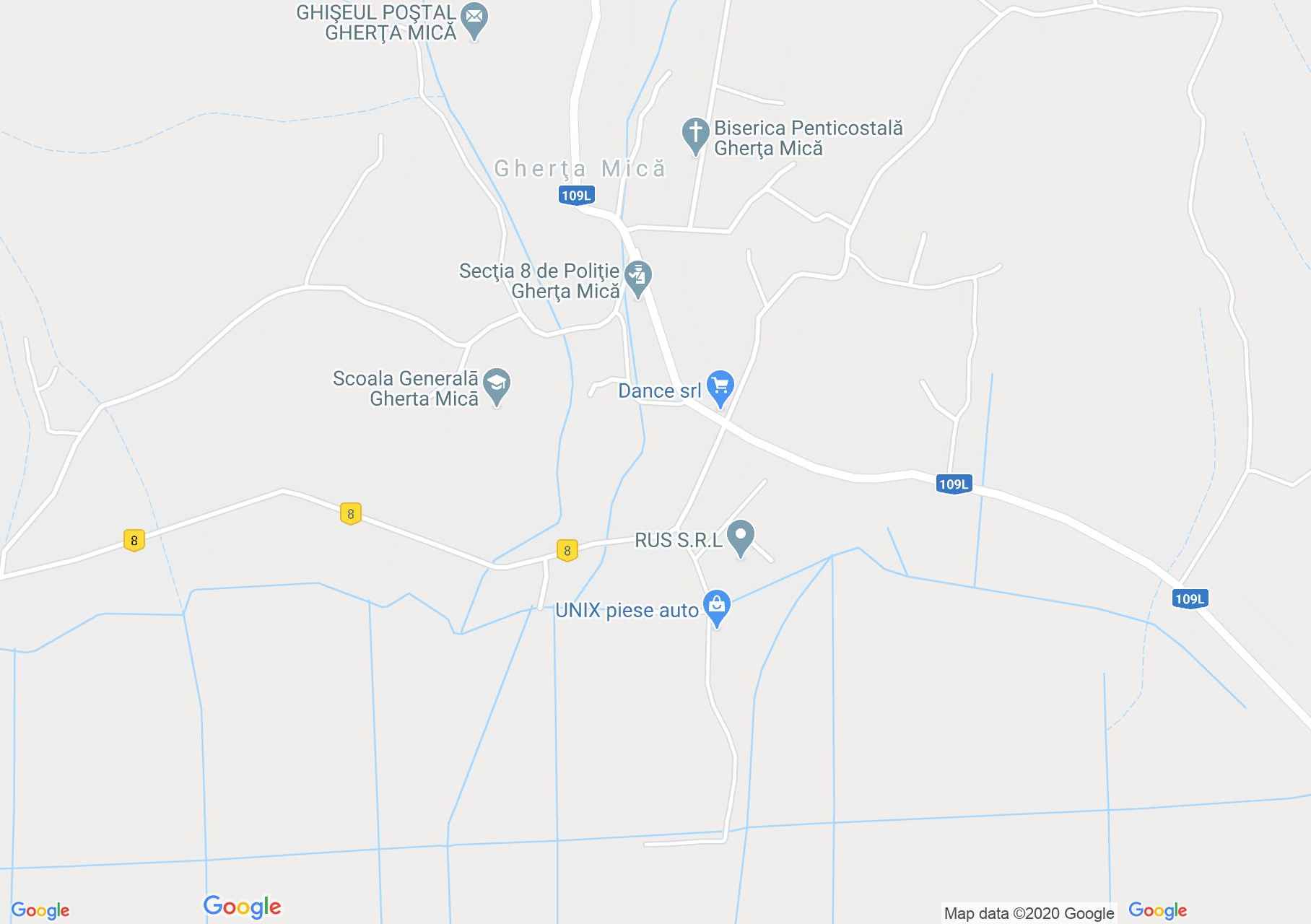 Gherţa Mică, Interactive tourist map