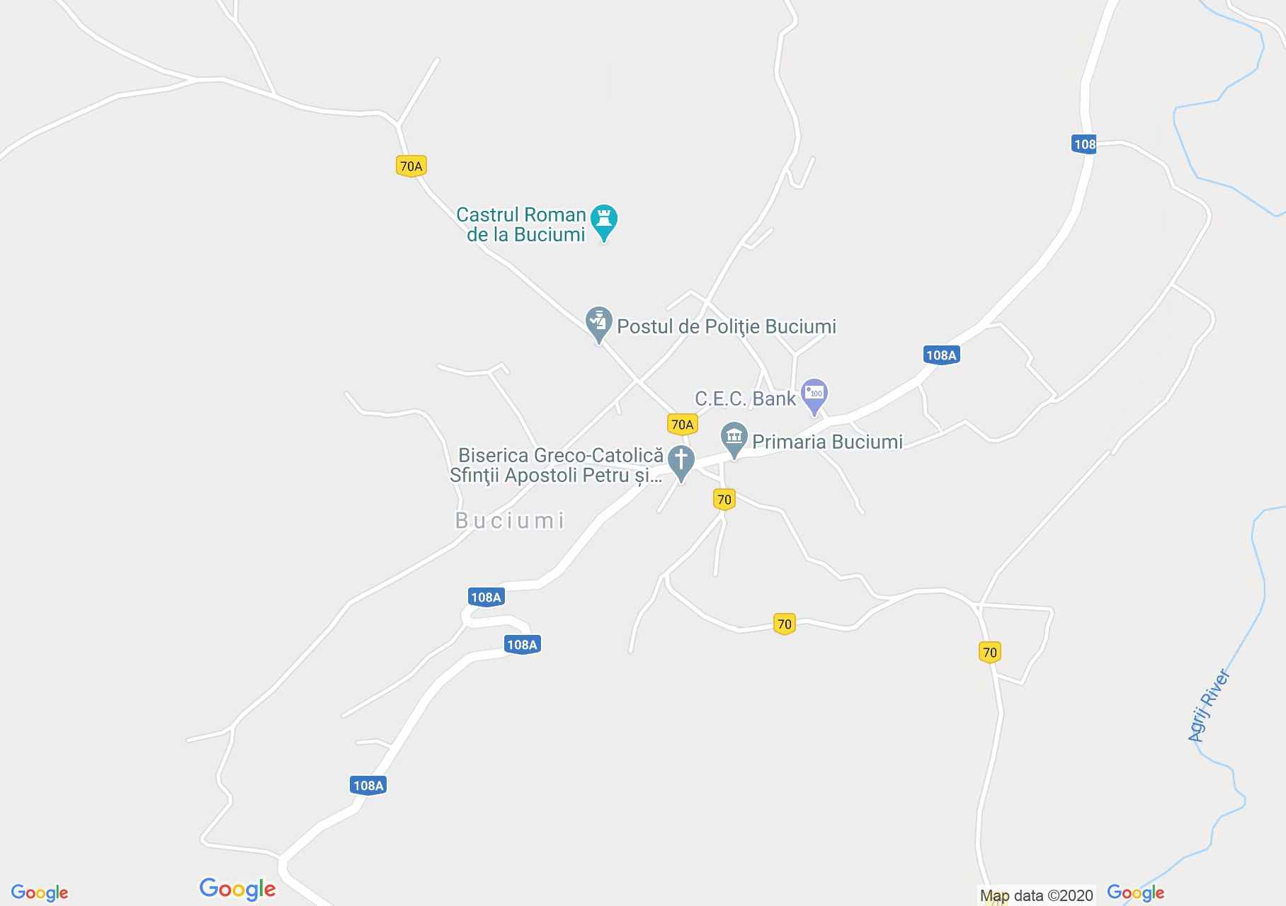 Buciumi, Interactive tourist map