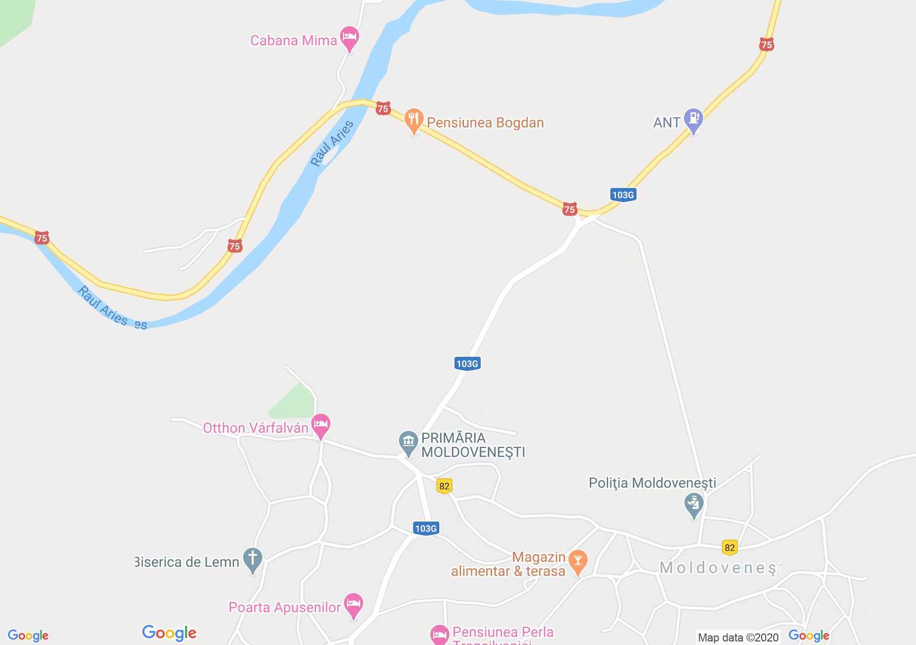 Moldoveneşti, Interactive tourist map