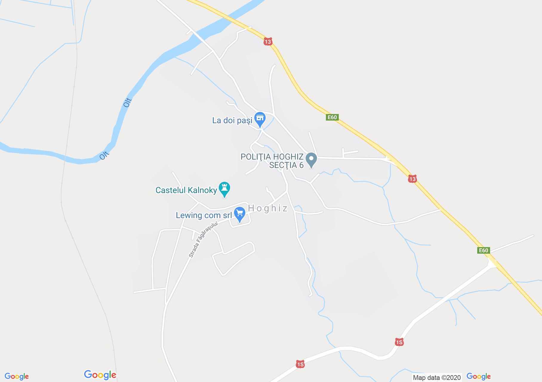 Hoghiz, Harta turistică interactivă