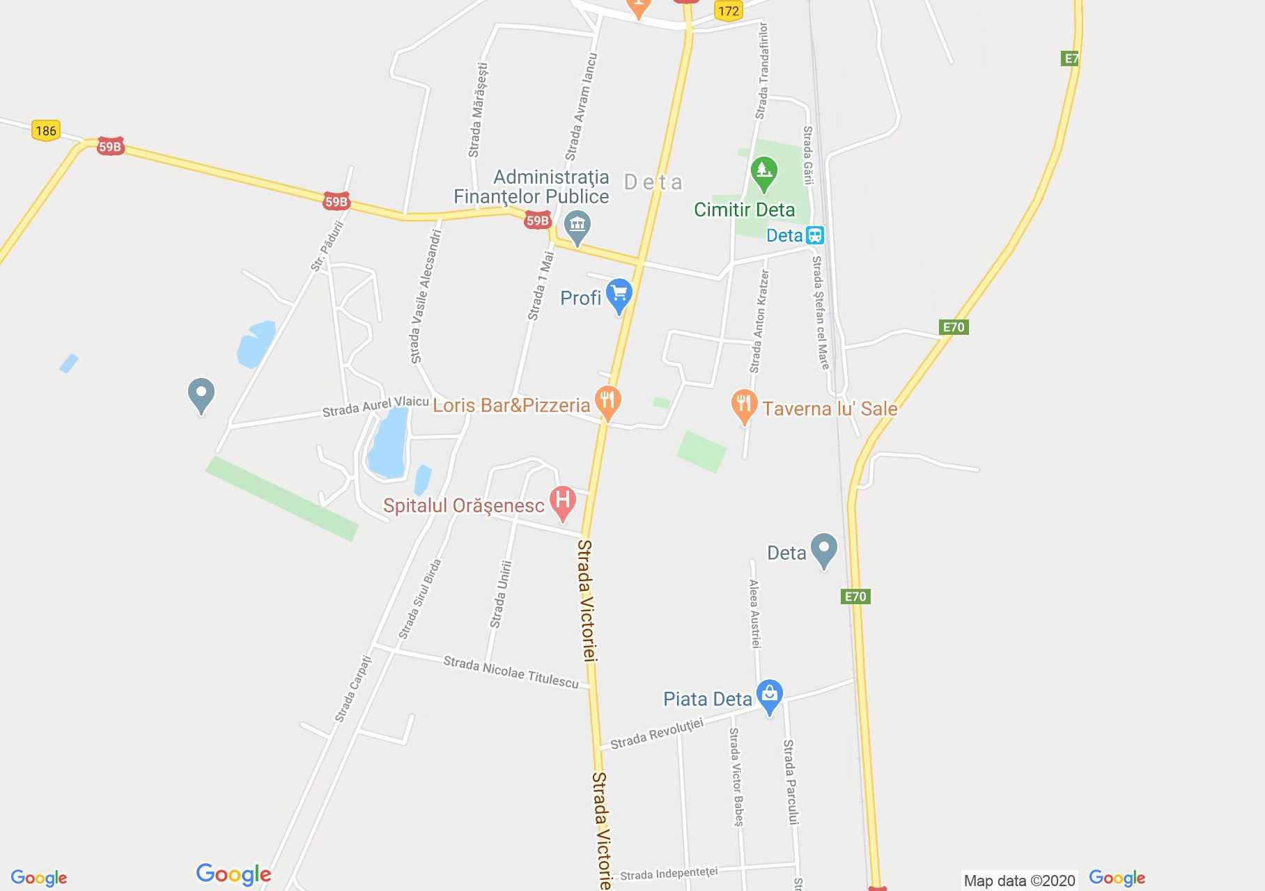 Deta, Interactive tourist map