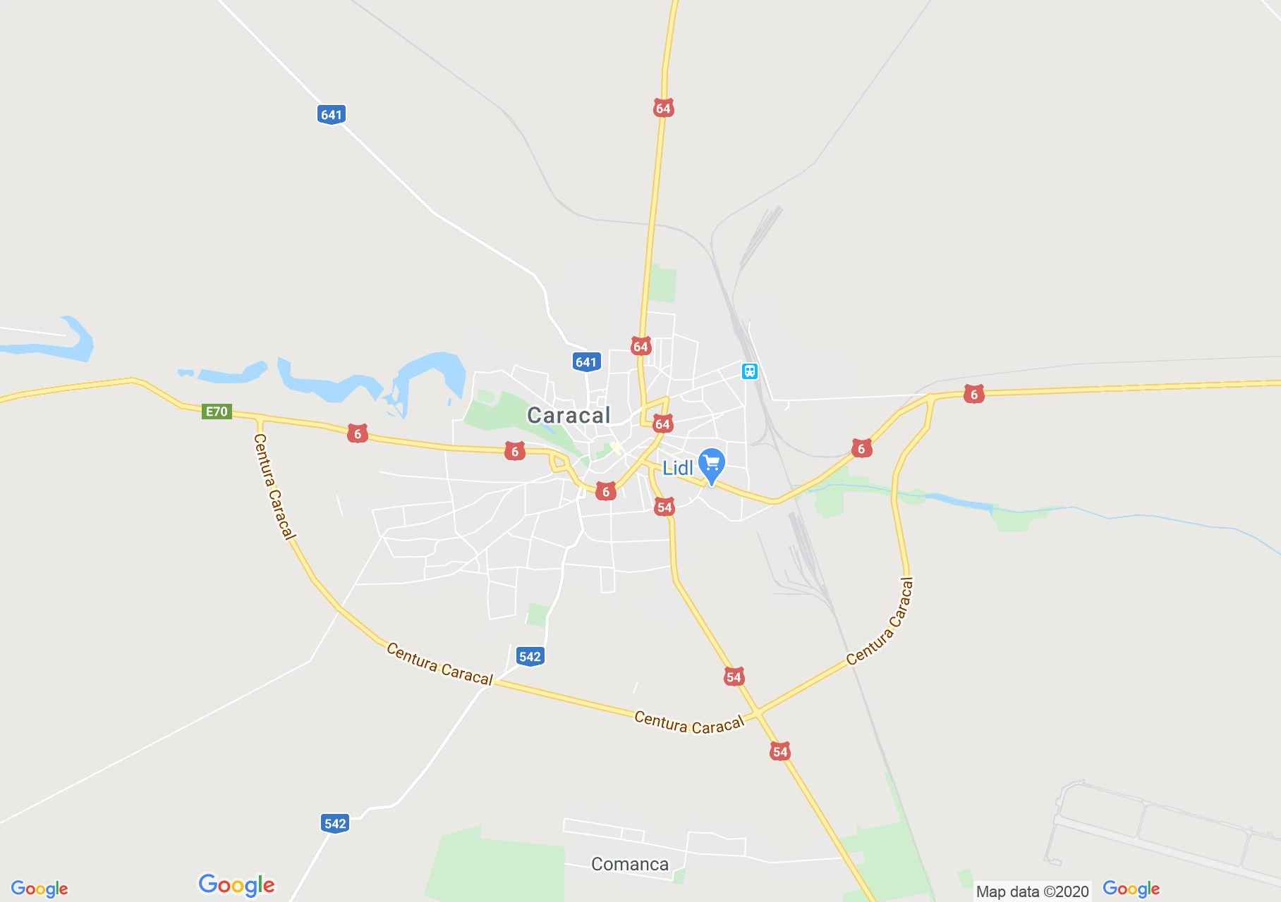 Caracal, Harta turistică interactivă