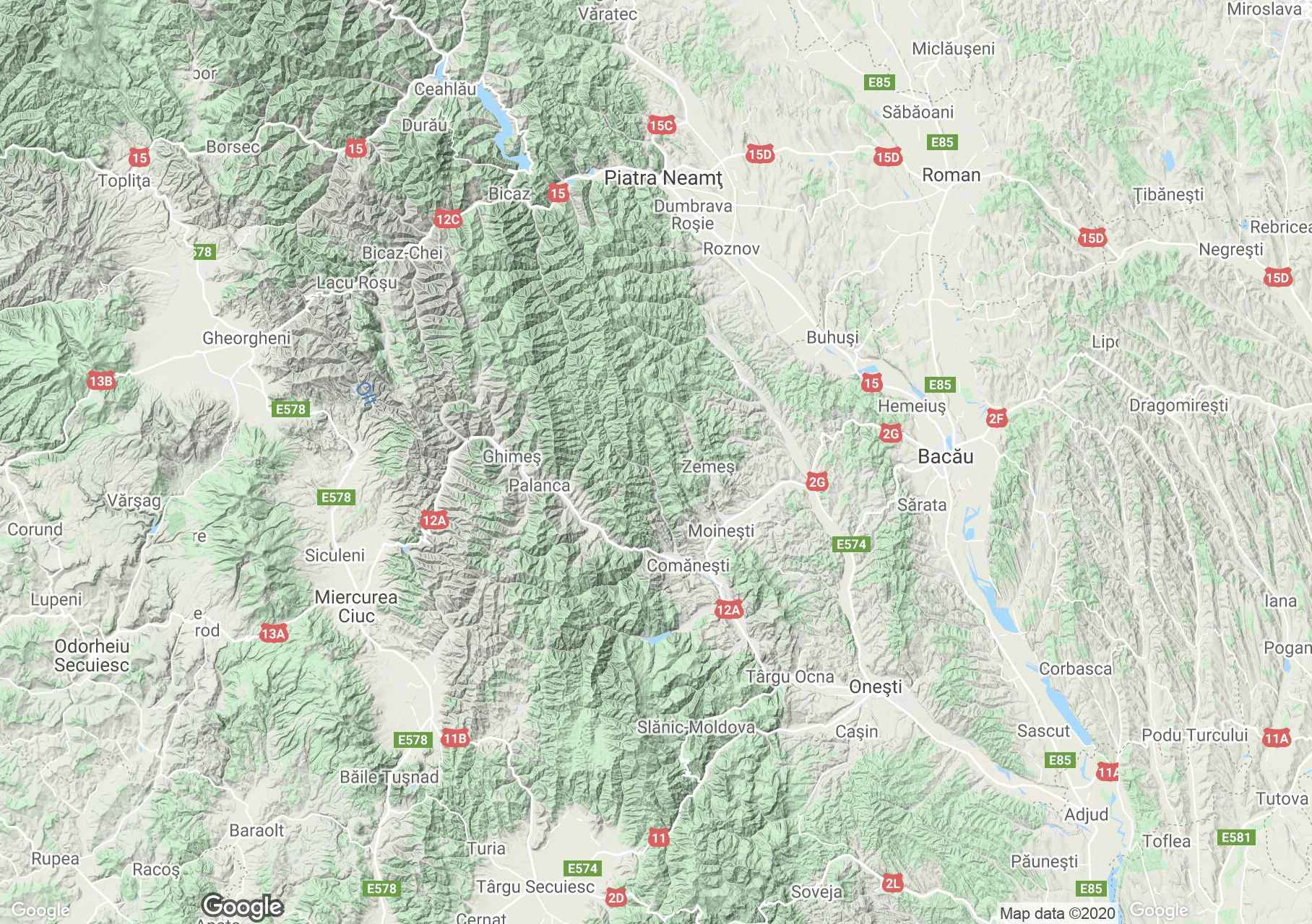 Eastern Carpathians, Interactive tourist map