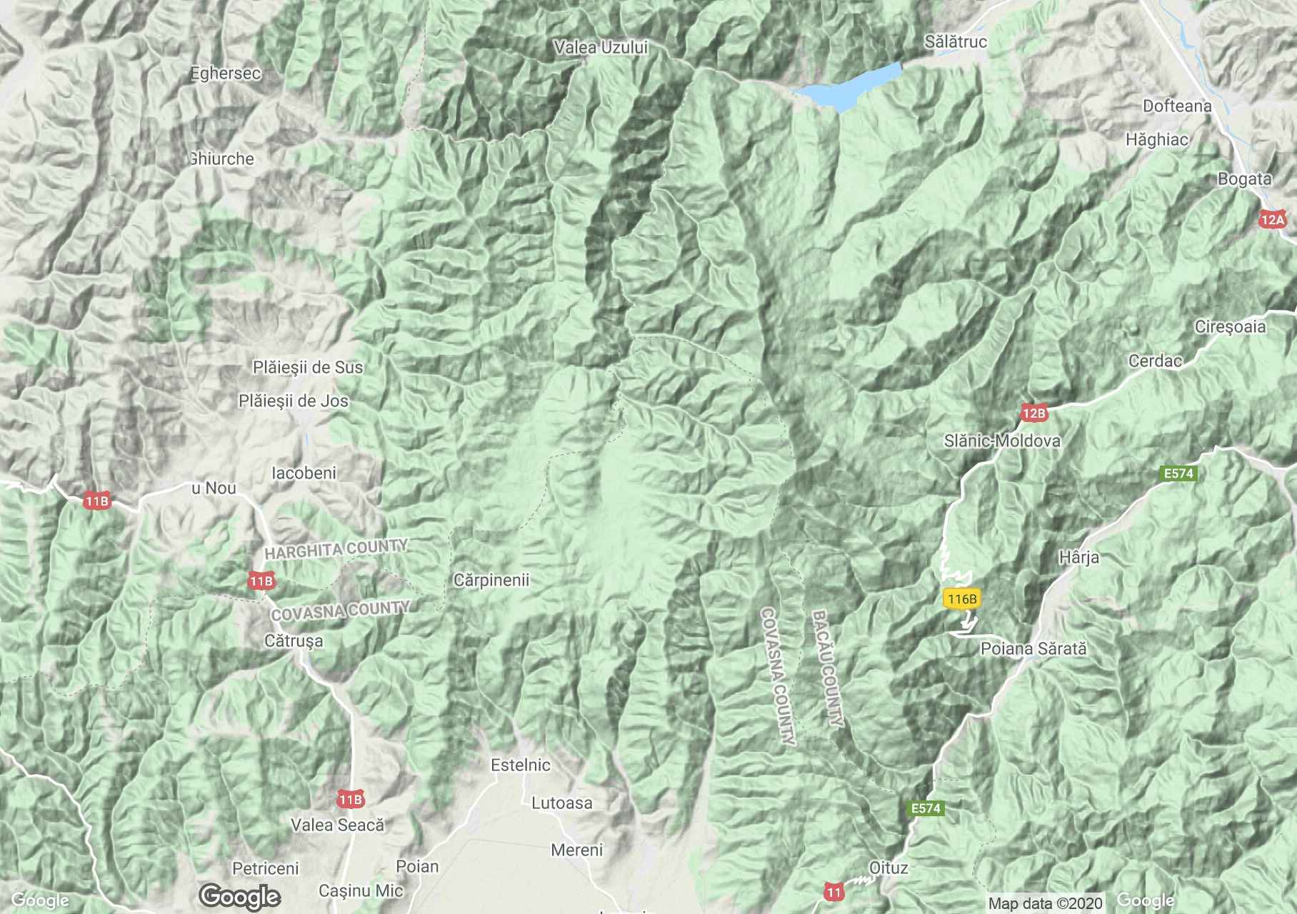 Nemere-hegység interaktív turista térképe.
