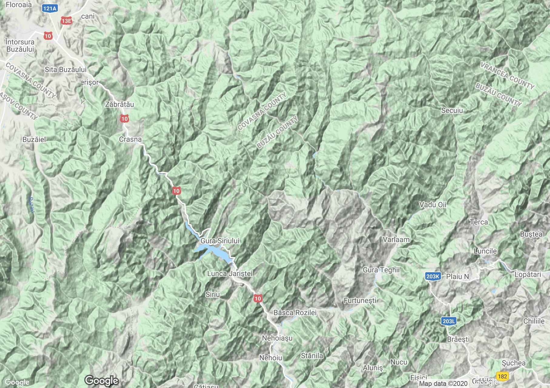 Podu calului Mountains, Interactive tourist map