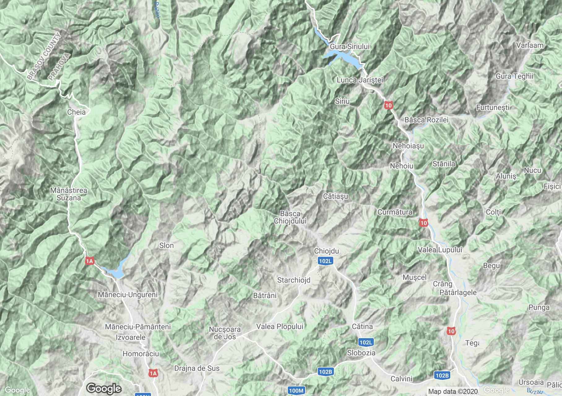 Zmeuret-Montioru Mountains, Interactive tourist map