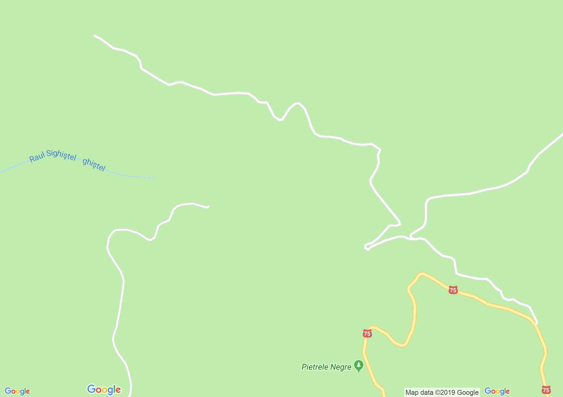 Map of Sighiştel: Dosul Muncelului vertical cave