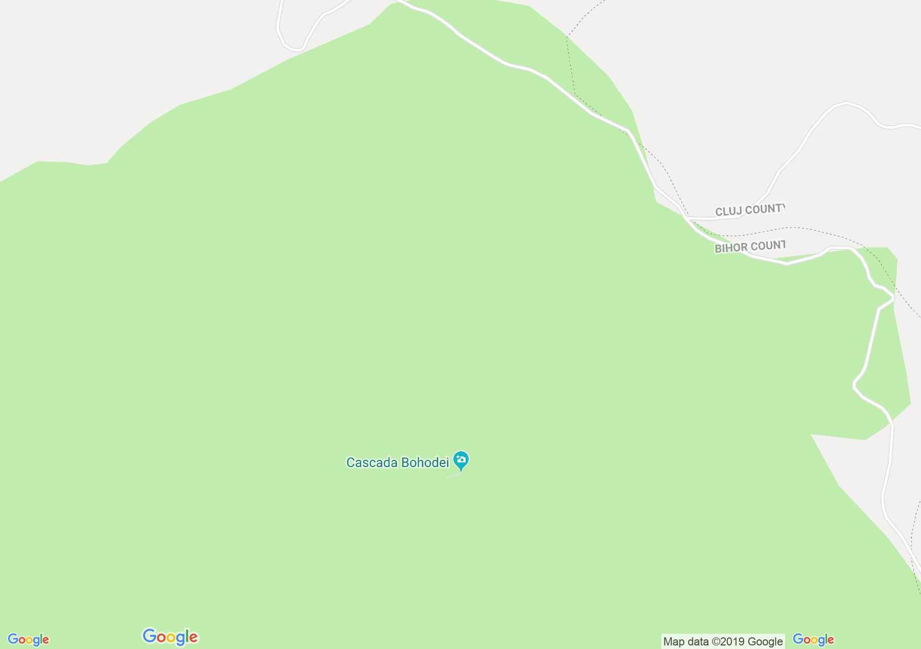 Map of Stâna de Vale: Bohodei waterfall