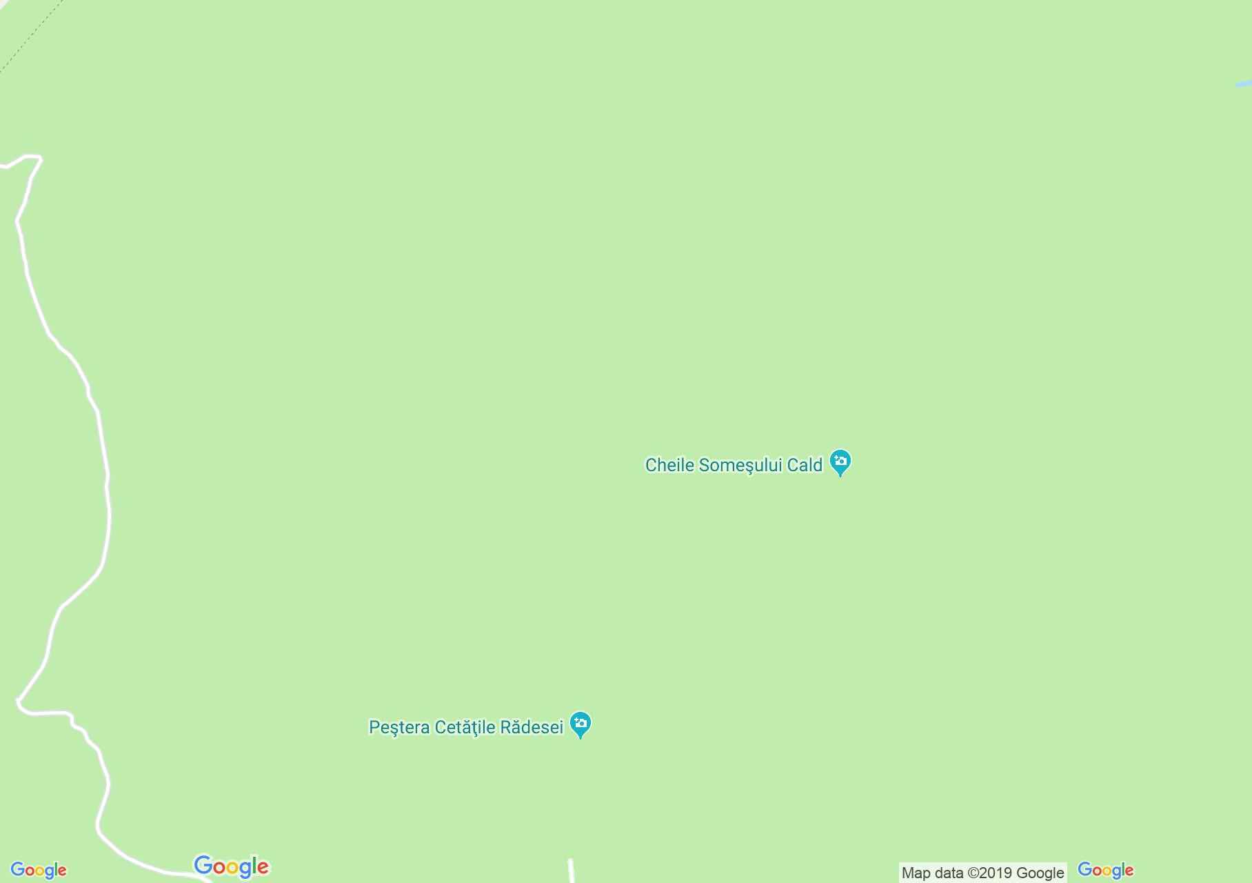 Map of Vărăşoaia : Radesei cave