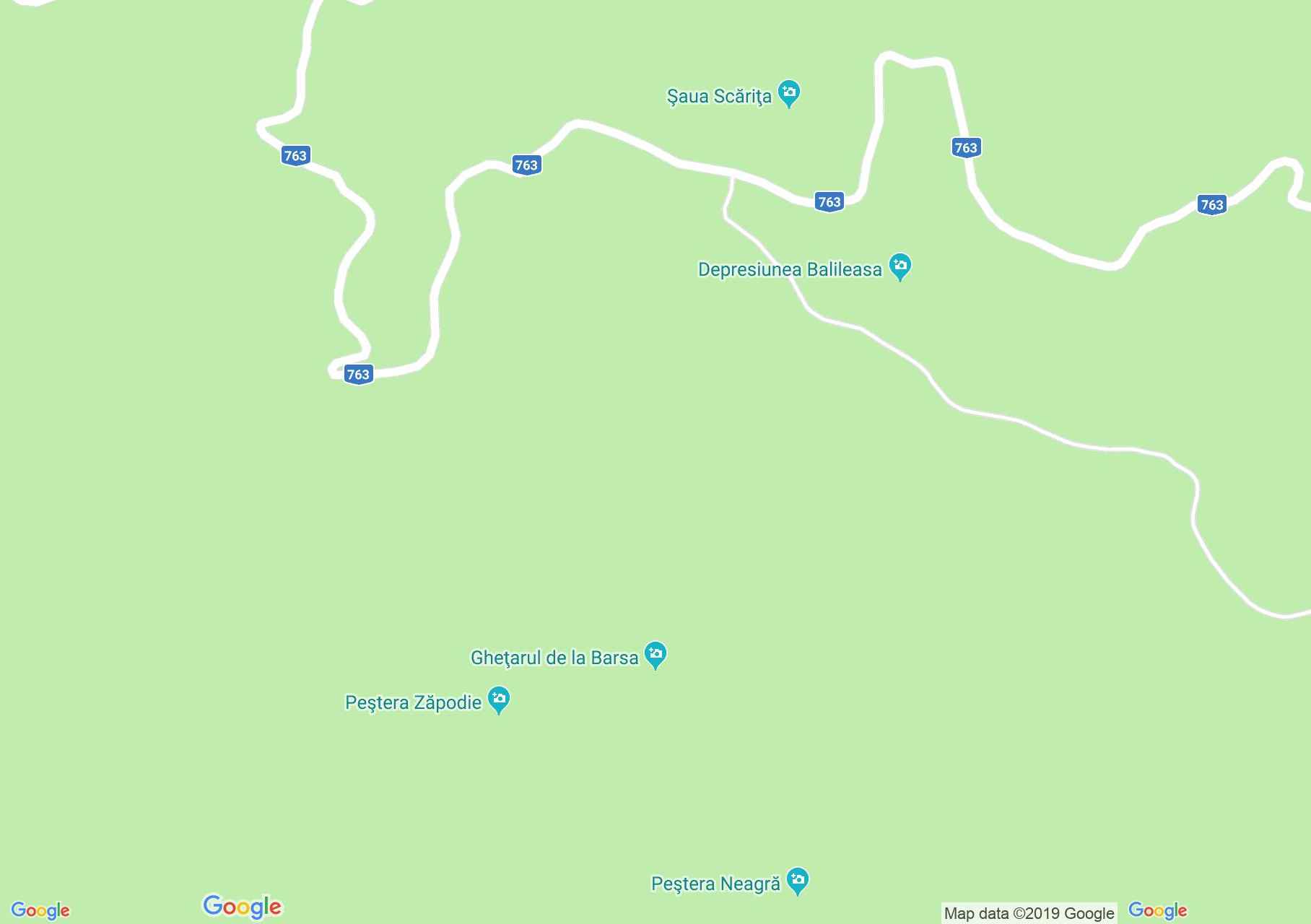 Glavoj: Bársza jégbarlang (térkép)