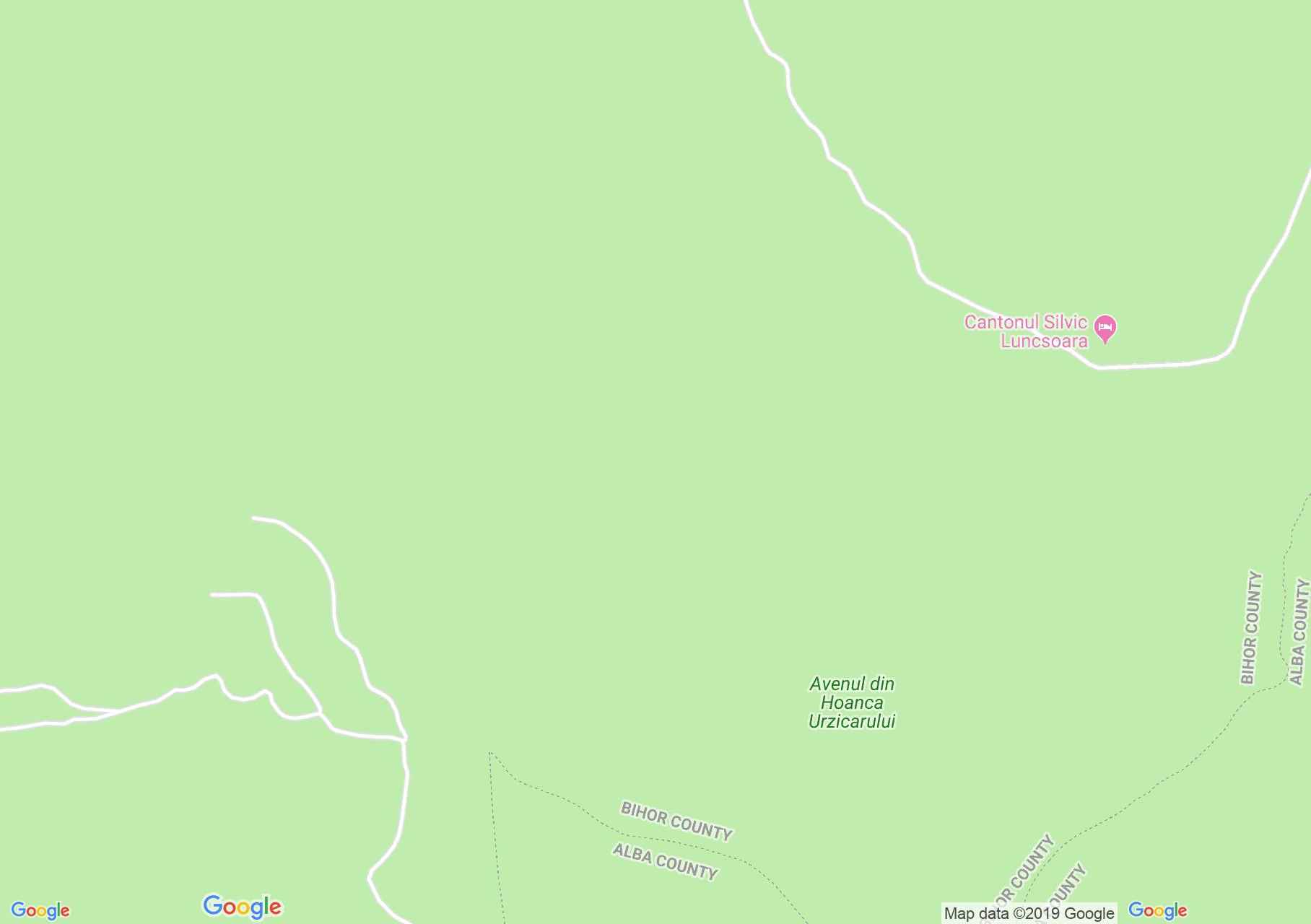 Bihar-Vlegyásza, Erdélyi-szigethegység: Hoanca Urzicarilor zsomboly (térkép)