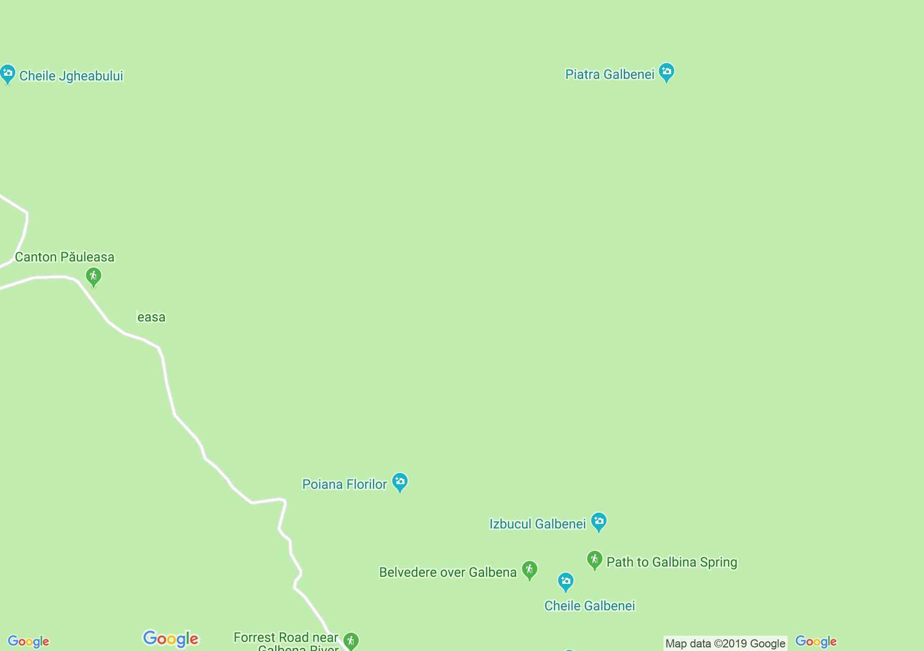 Păuleasa: Flóra rét (térkép)