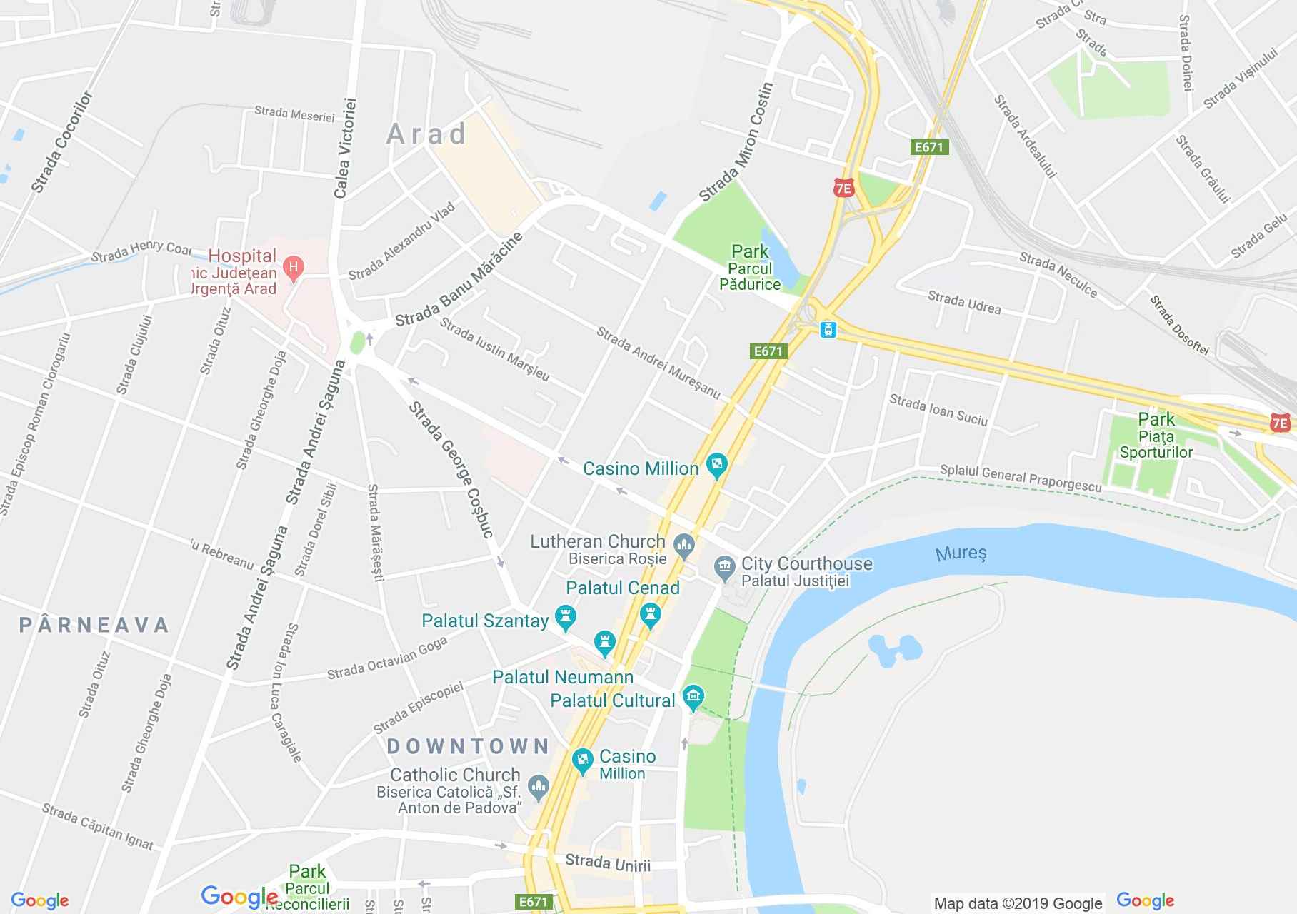 Hartă Arad: Palatul Administrativ