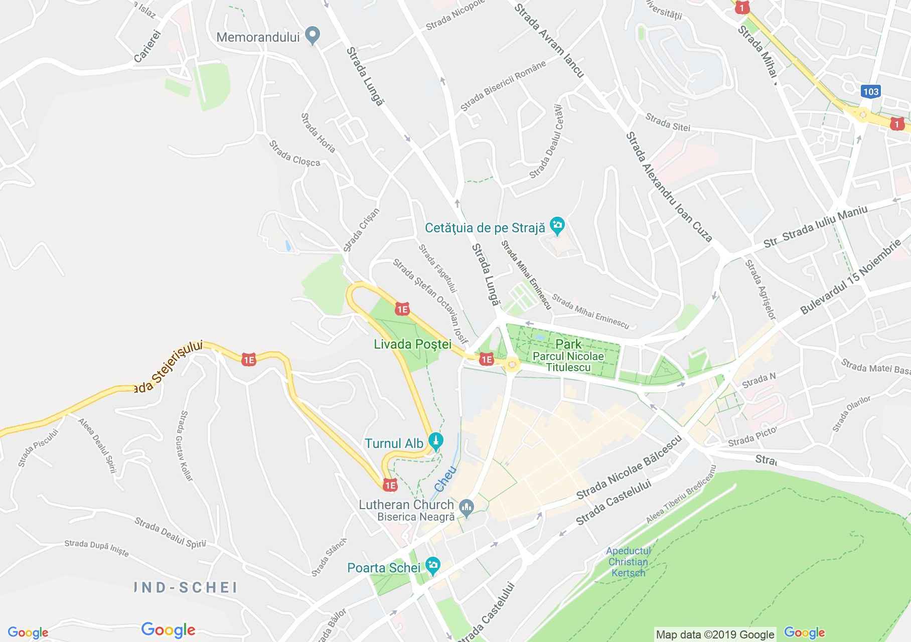 Map of Braşov: Bastion Graft