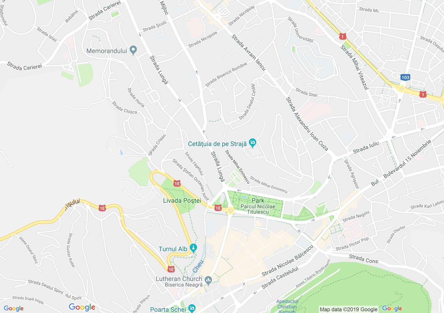 Map of Braşov: The Catholic Church