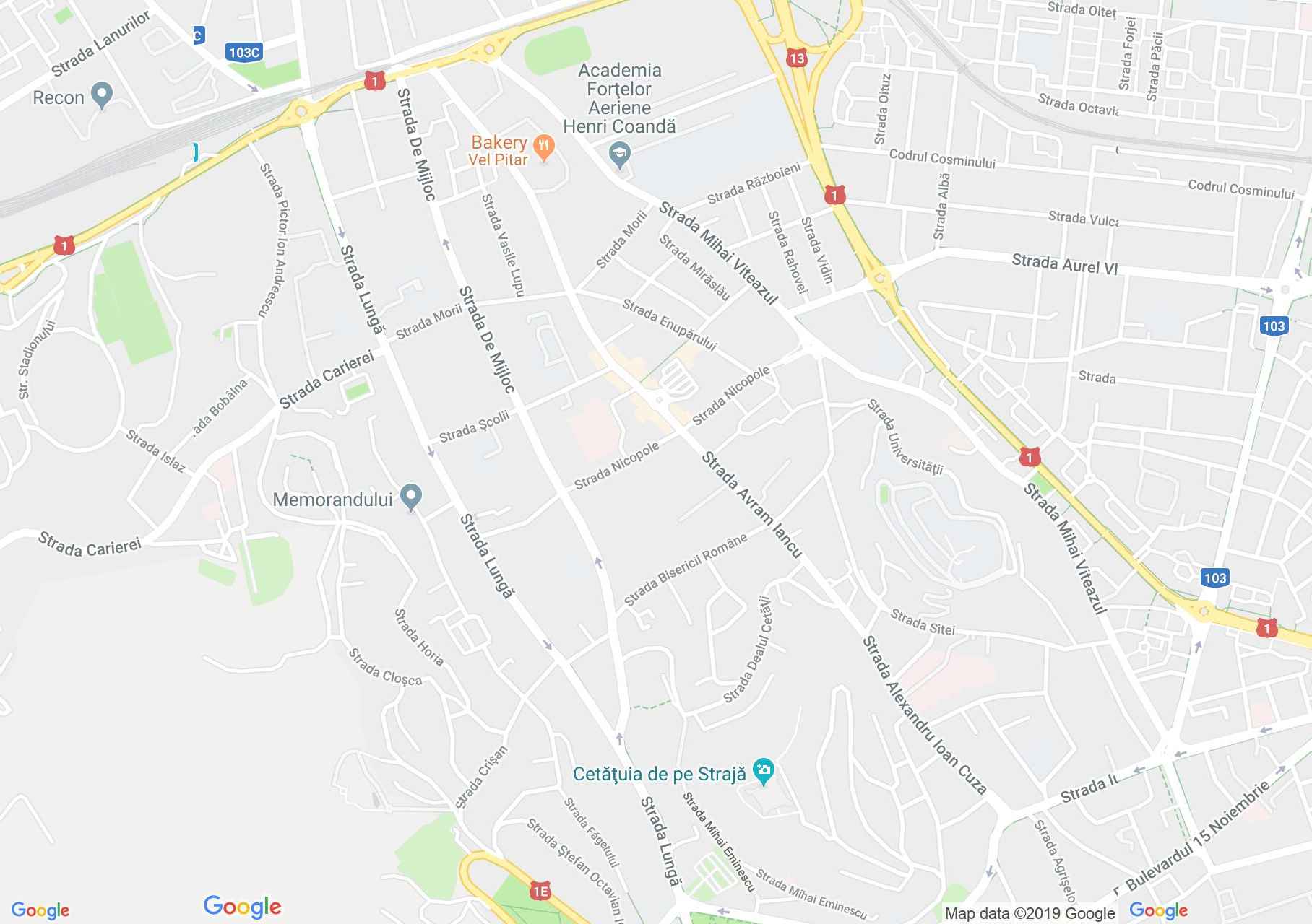 Map of Braşov: Saint Martin church 