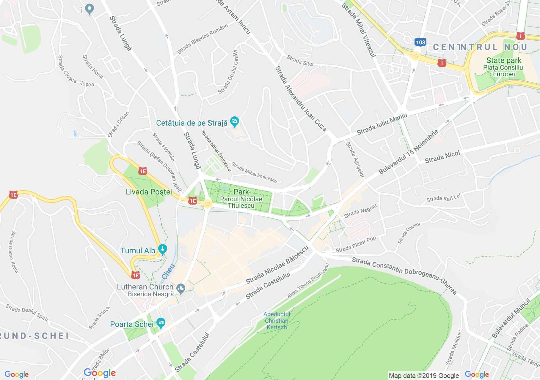 Map of Braşov: The Honterus house