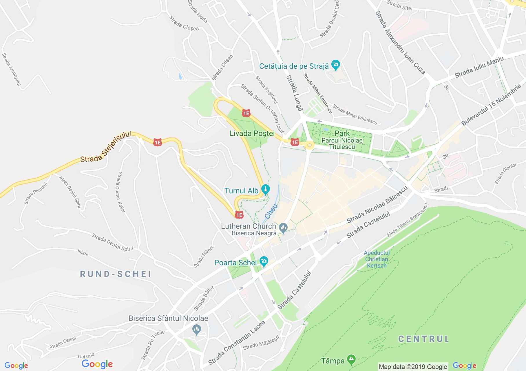 Map of Braşov: Schei gate