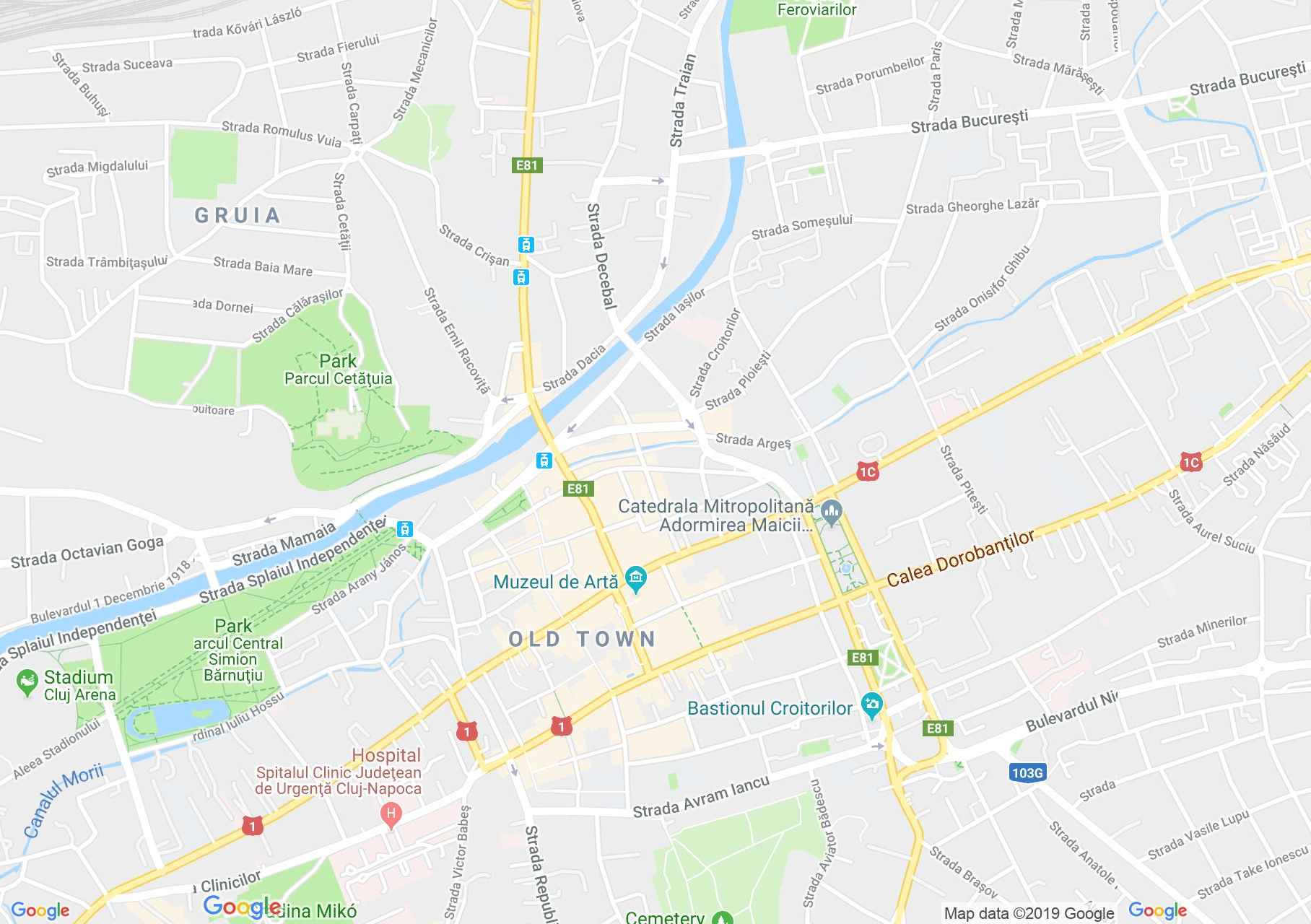 Kolozsvár: Régi Városháza (térkép)