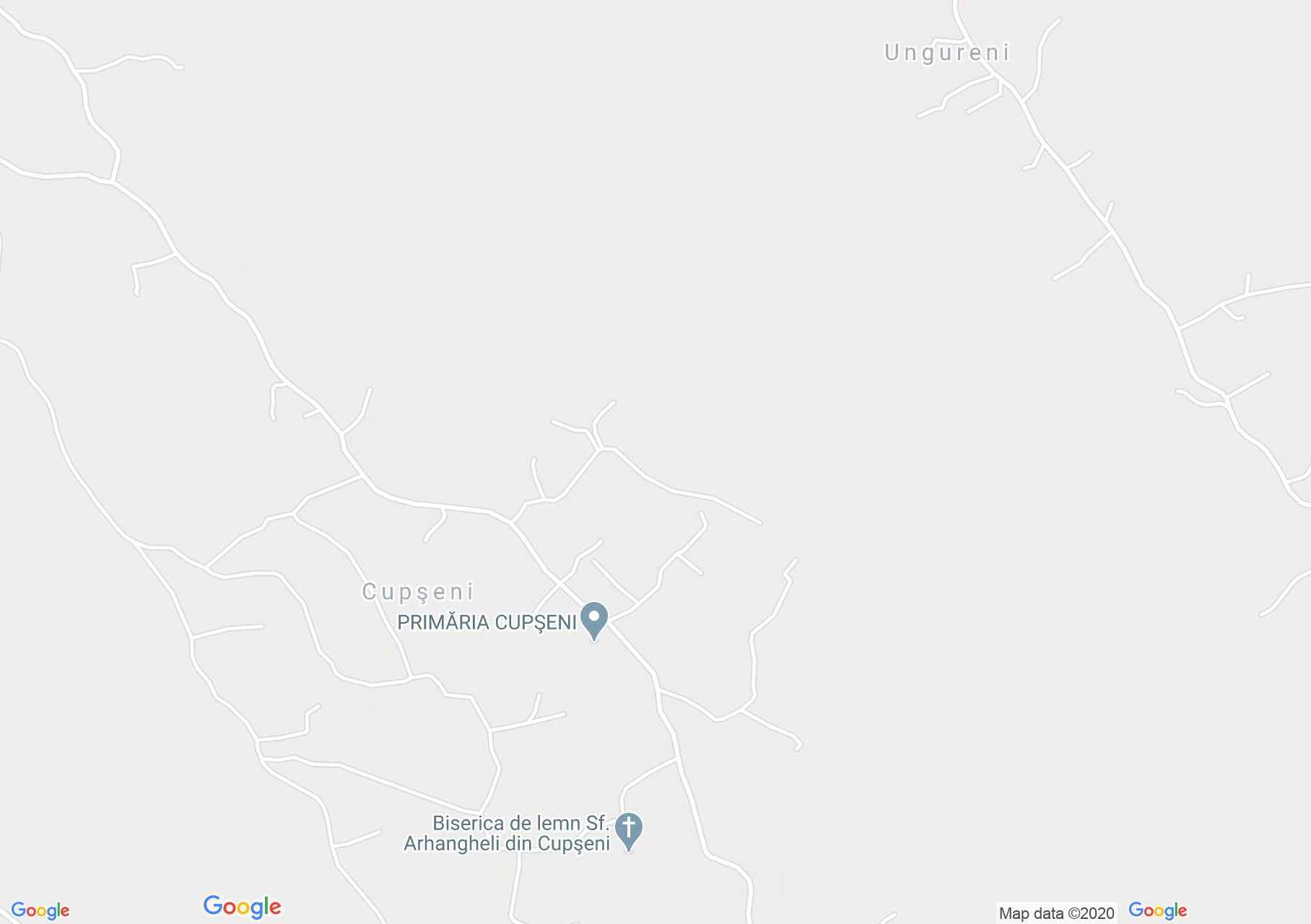 Map of Cupşeni