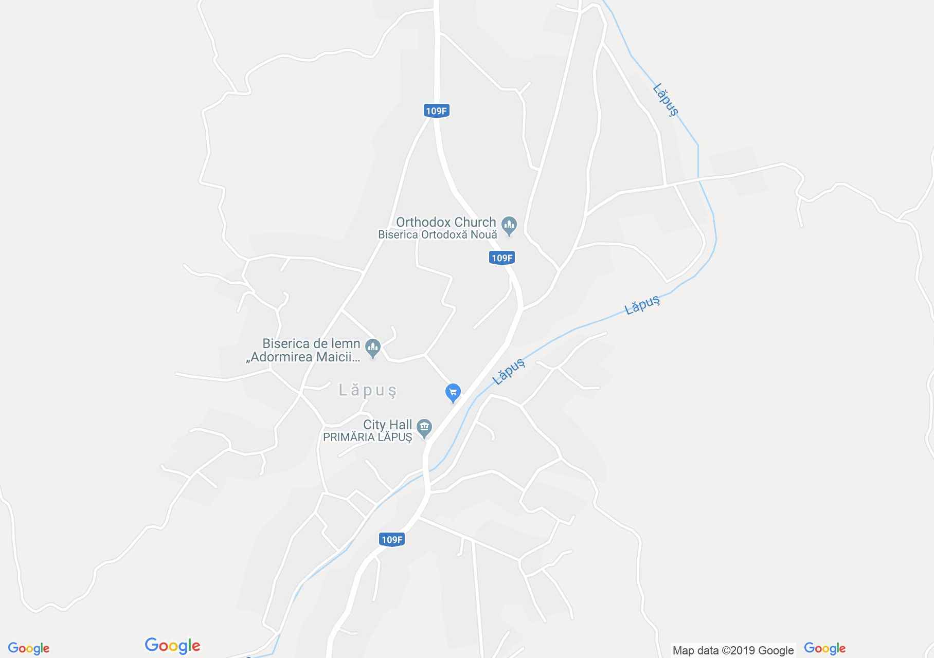 Hartă Lăpuş: Biserica ortodoxă