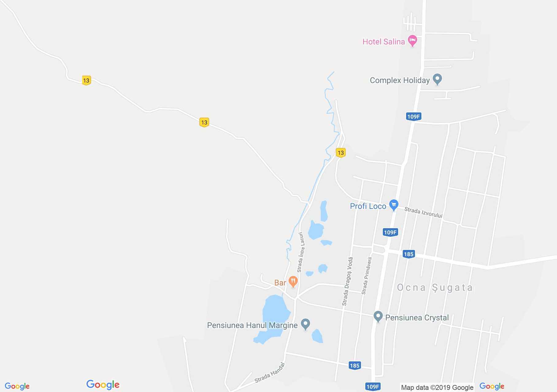 Hartă Ocna Şugatag: Izvorul sărat