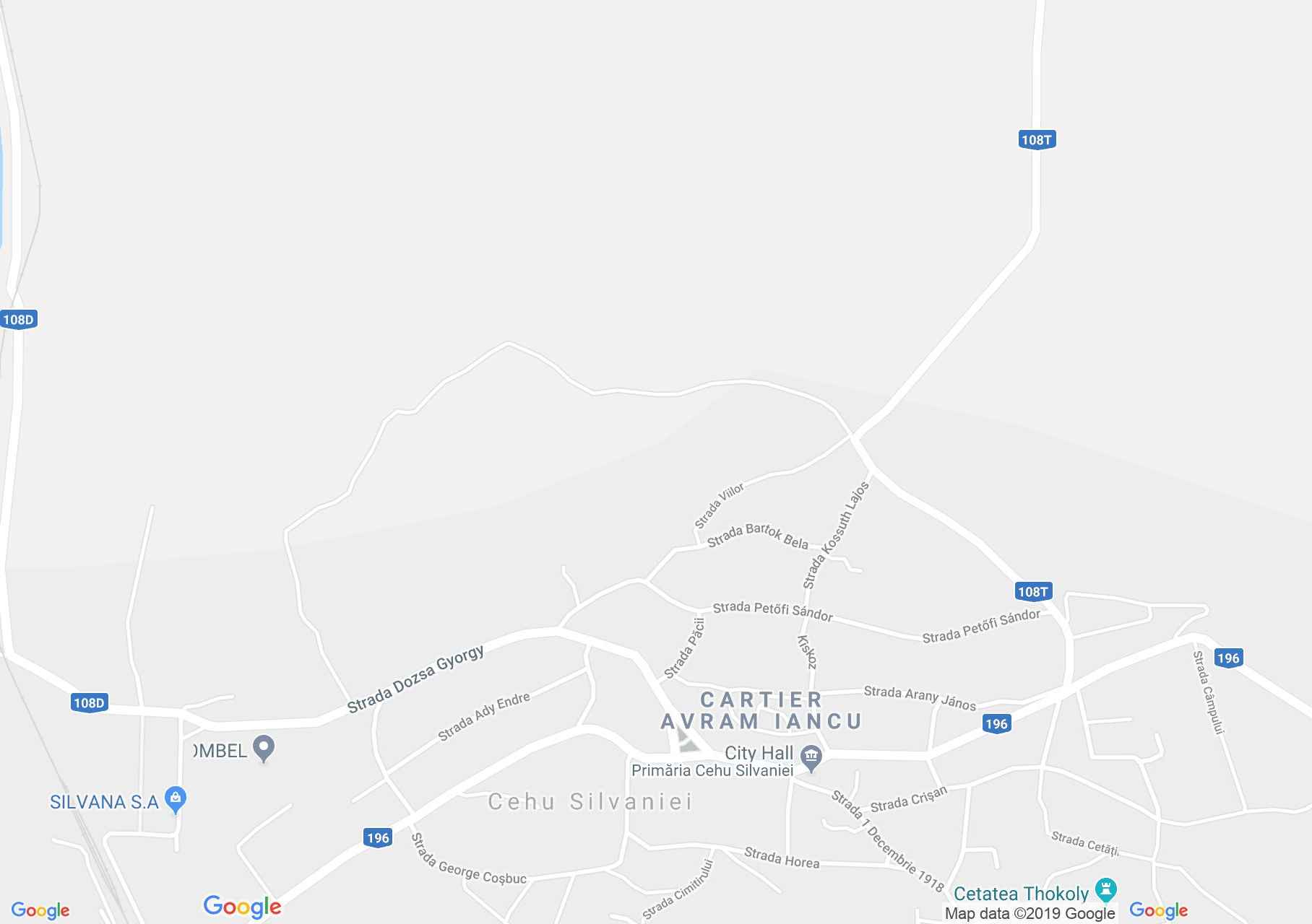 Map of Cehu Silvaniei