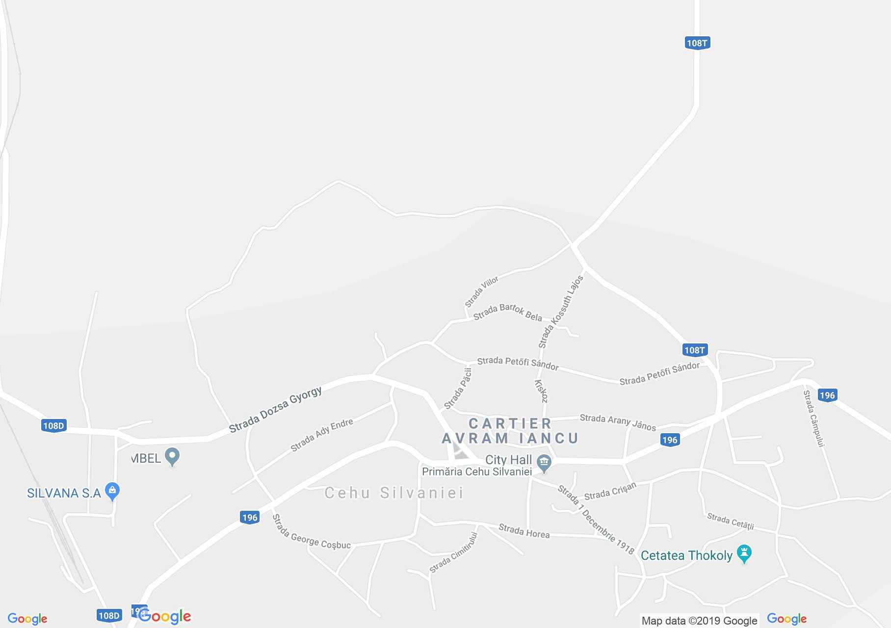 Map of Cehu Silvaniei: The old city hall