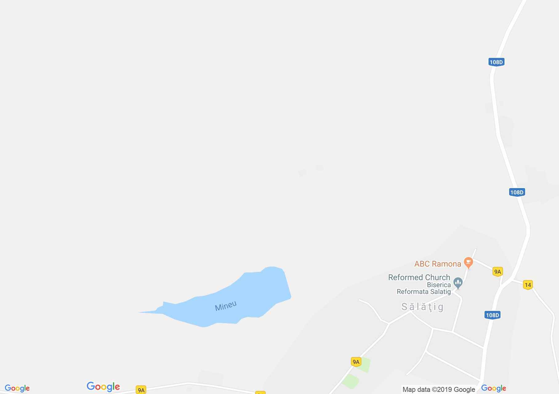 Map of Sălaţig: The lake