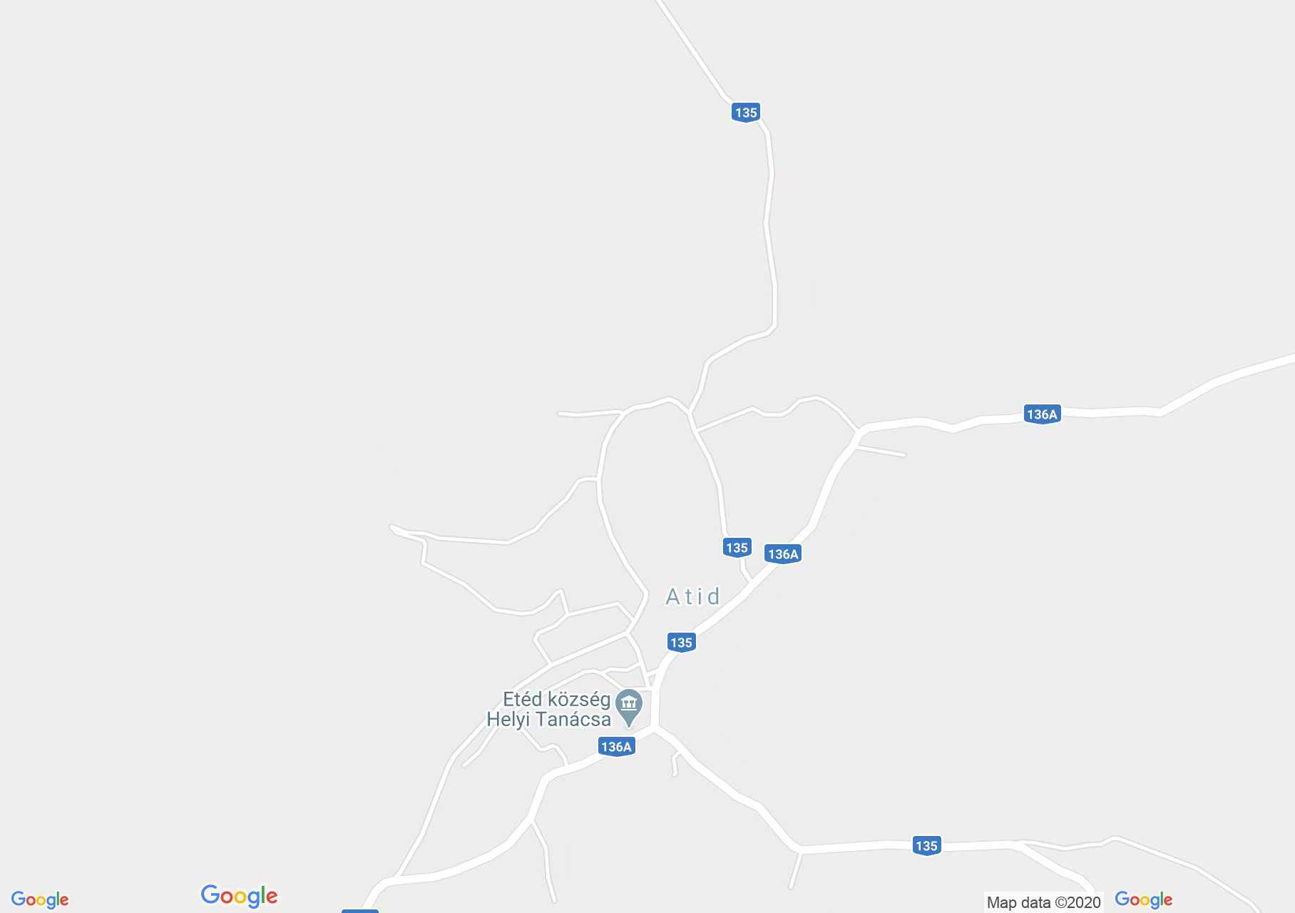 Hartă Atid: Biserica reformată