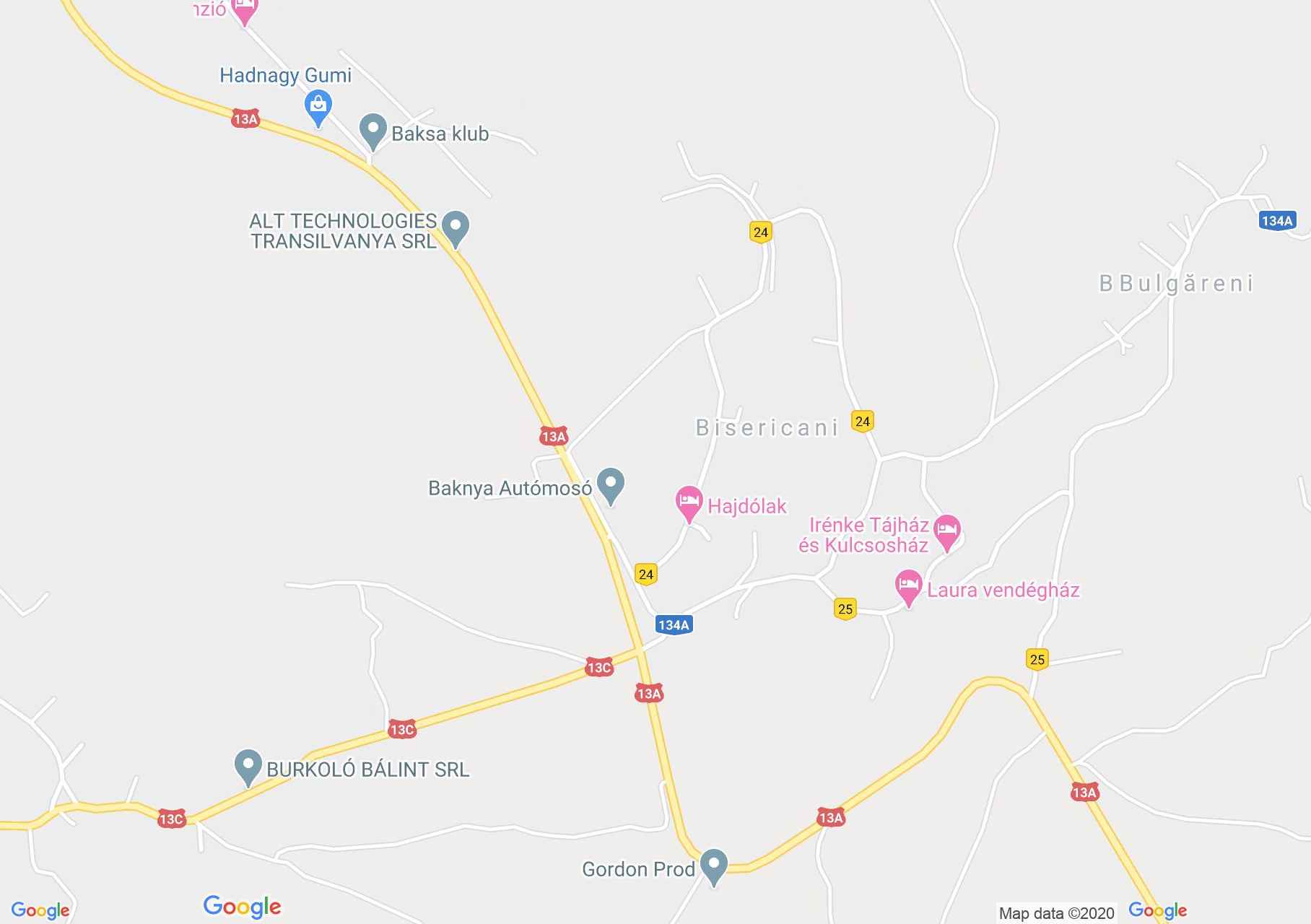 Map of Bisericani: Village Museum