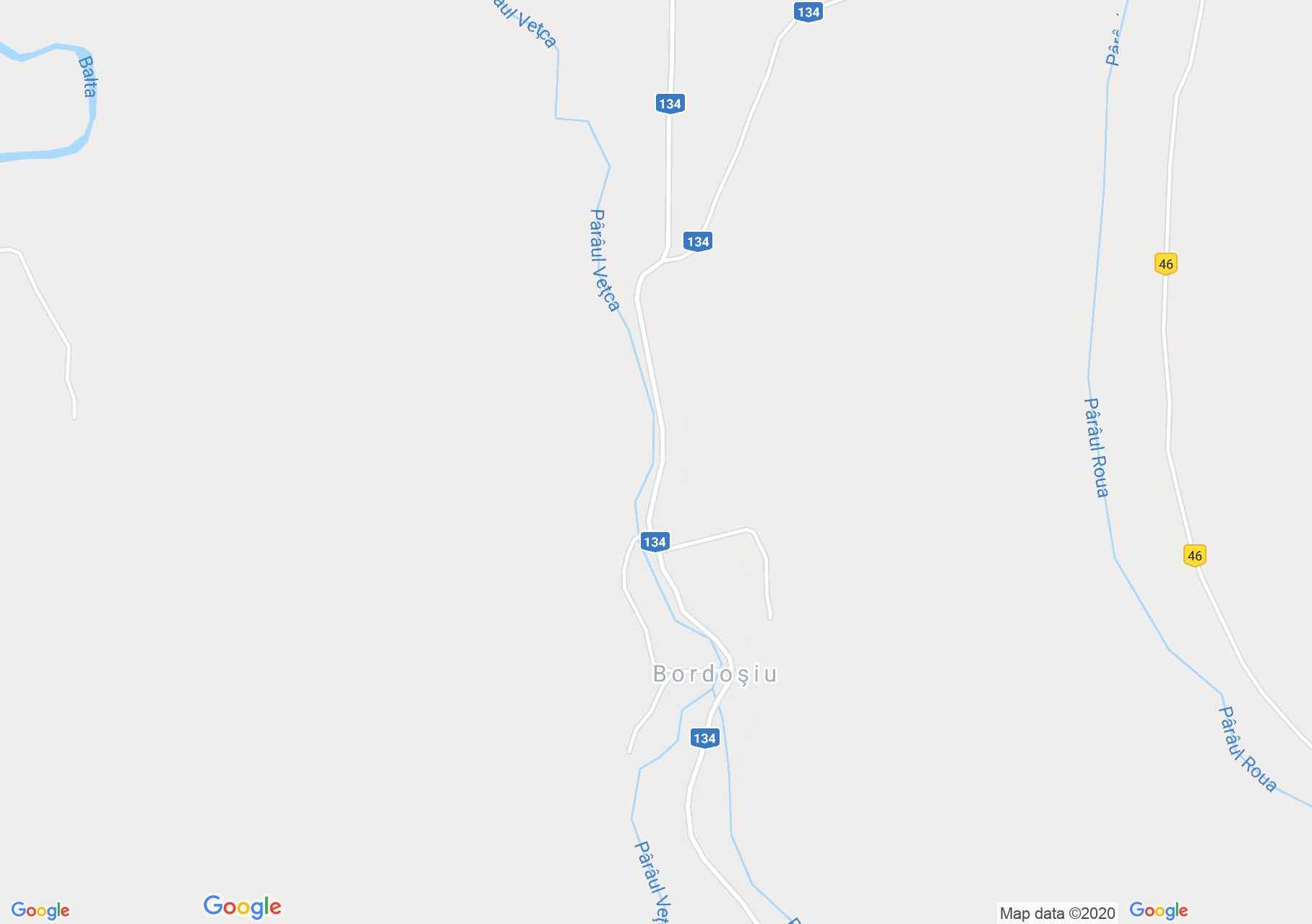 Hartă Bordoşiu: Biserica catolică