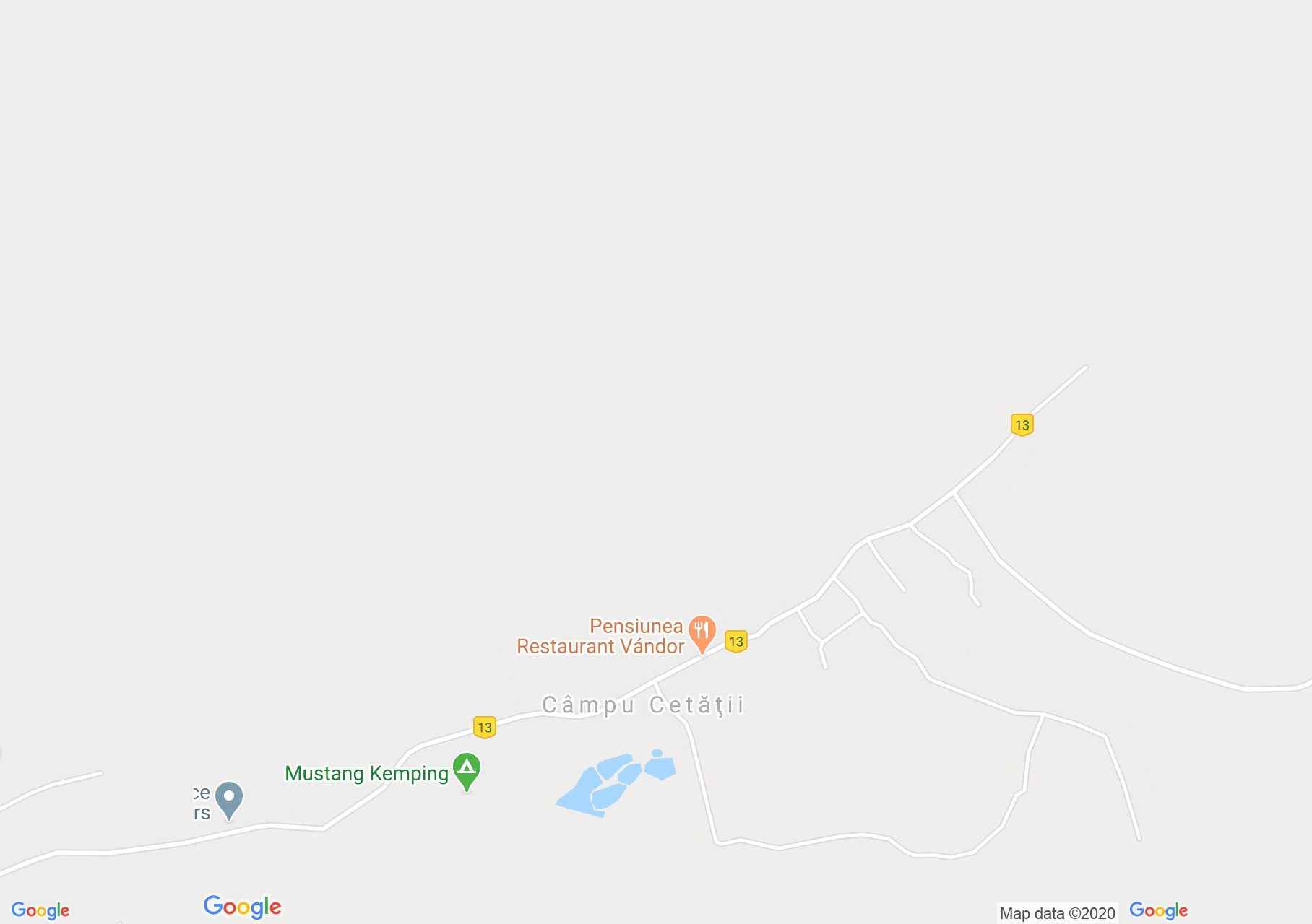 Map of Câmpu Cetăţii