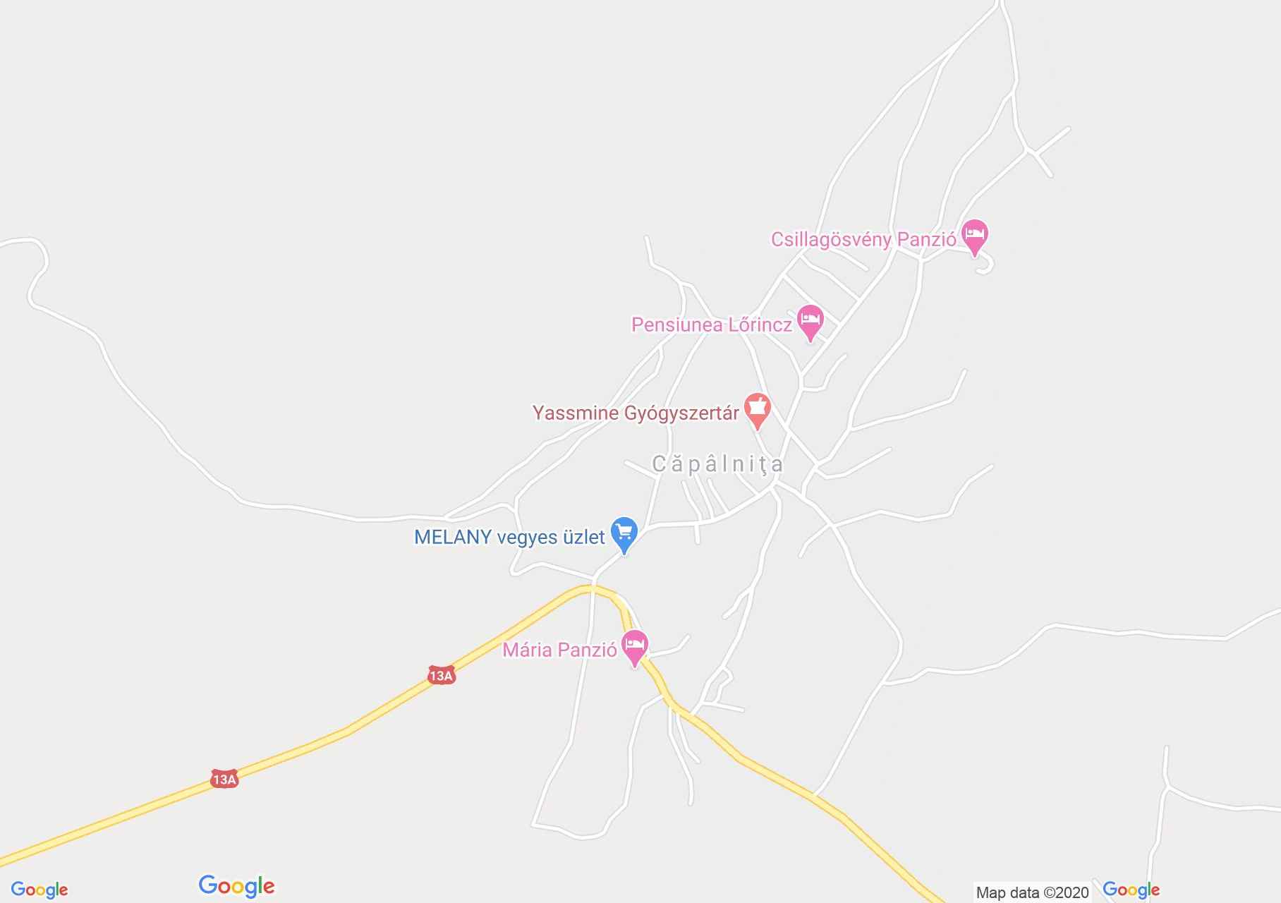 Hartă Căpâlniţa: Porţi secuieşti