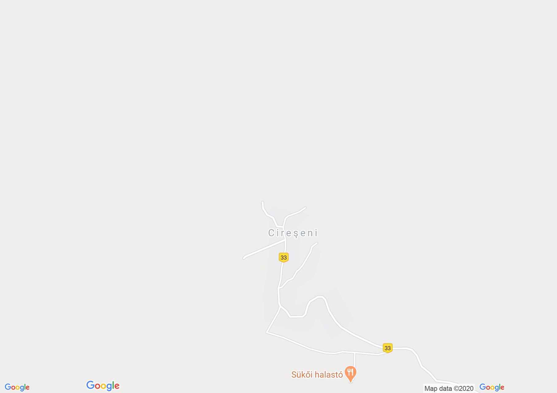Hartă Cireşeni