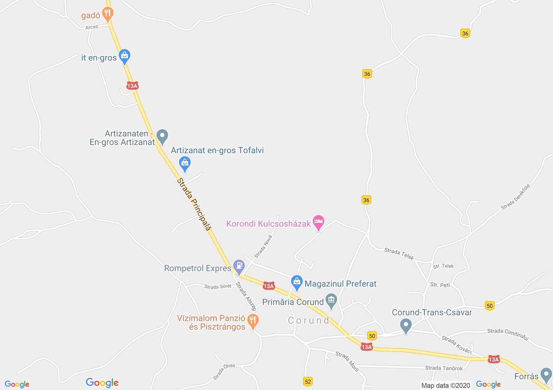 Hartă Corund: Atelier de olarit