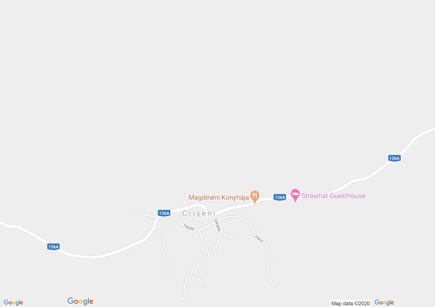 Map of Crişeni: Straw hat muzeum