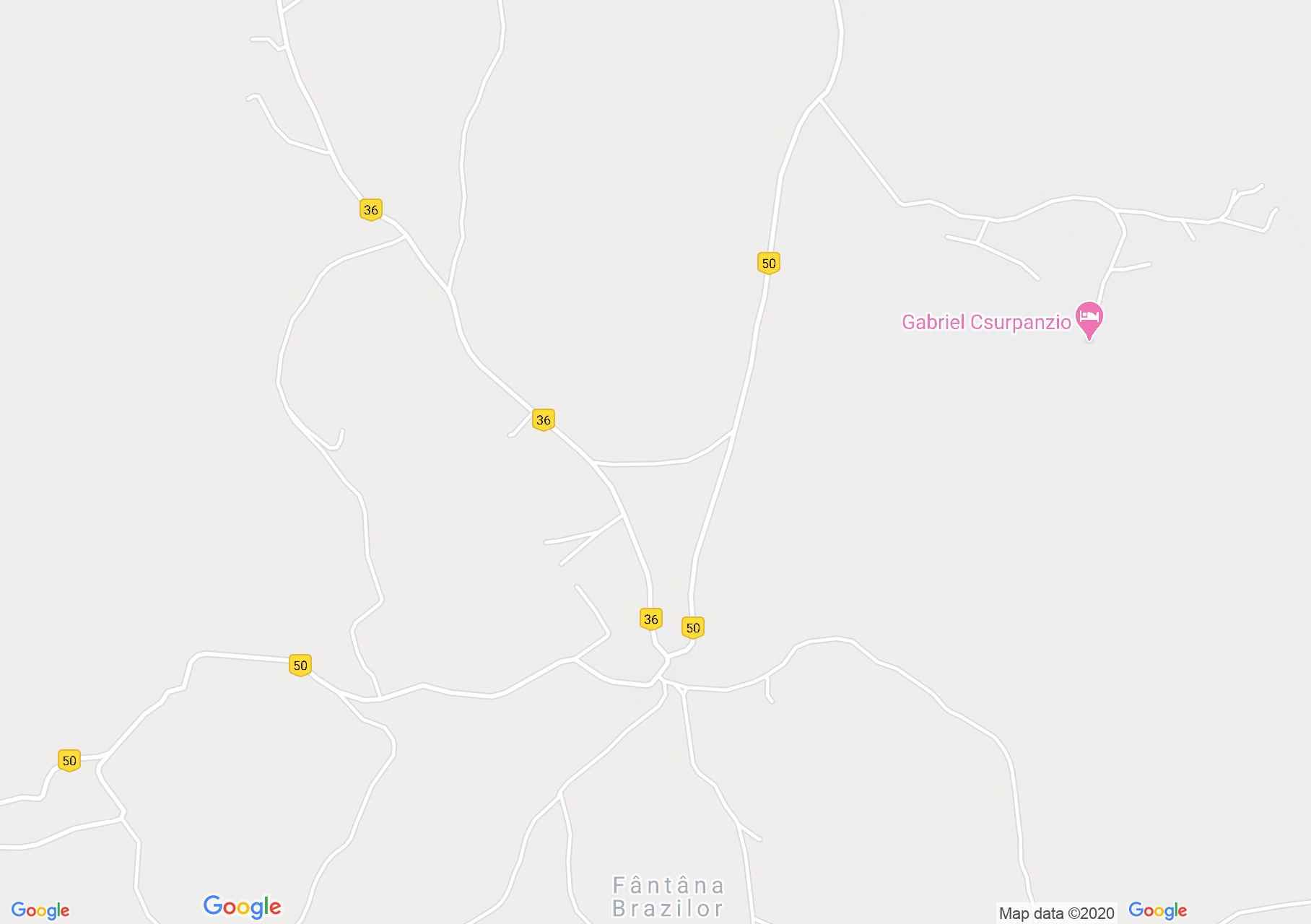 Map of Fântâna Brazilor