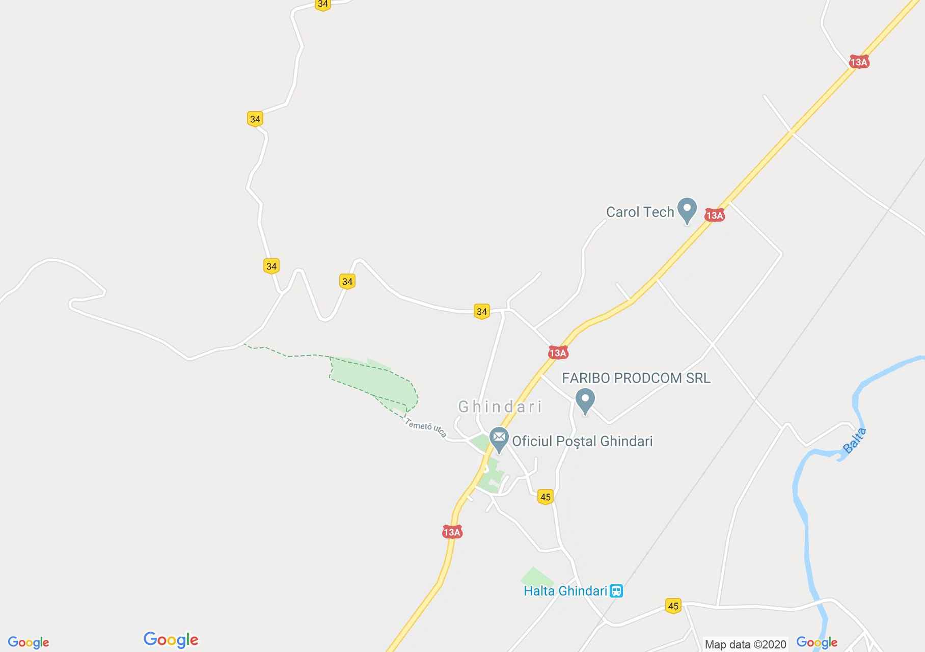 Map of Ghindari: Dósa house