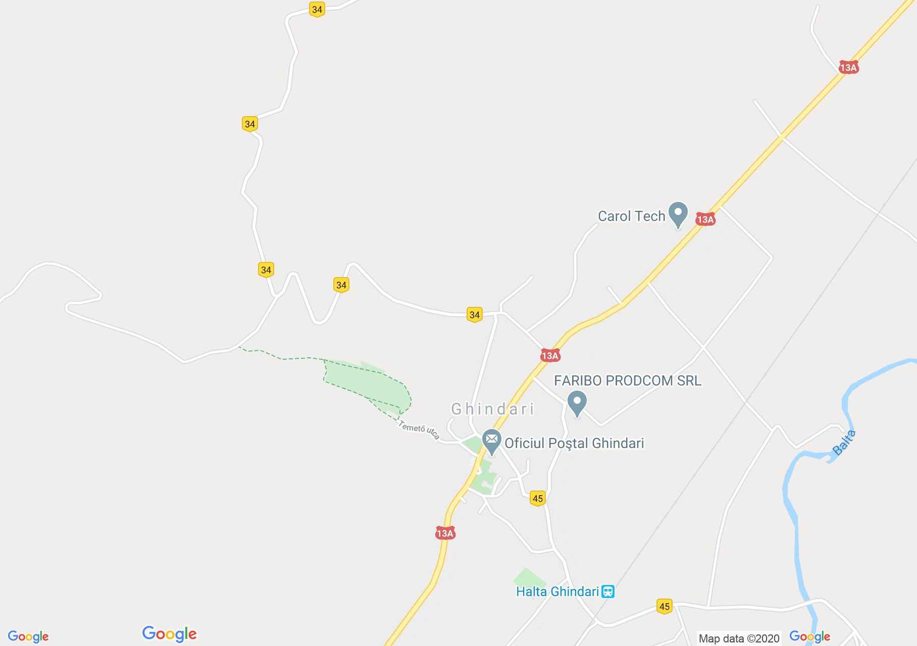 Map of Ghindari: Ethnographic Museum