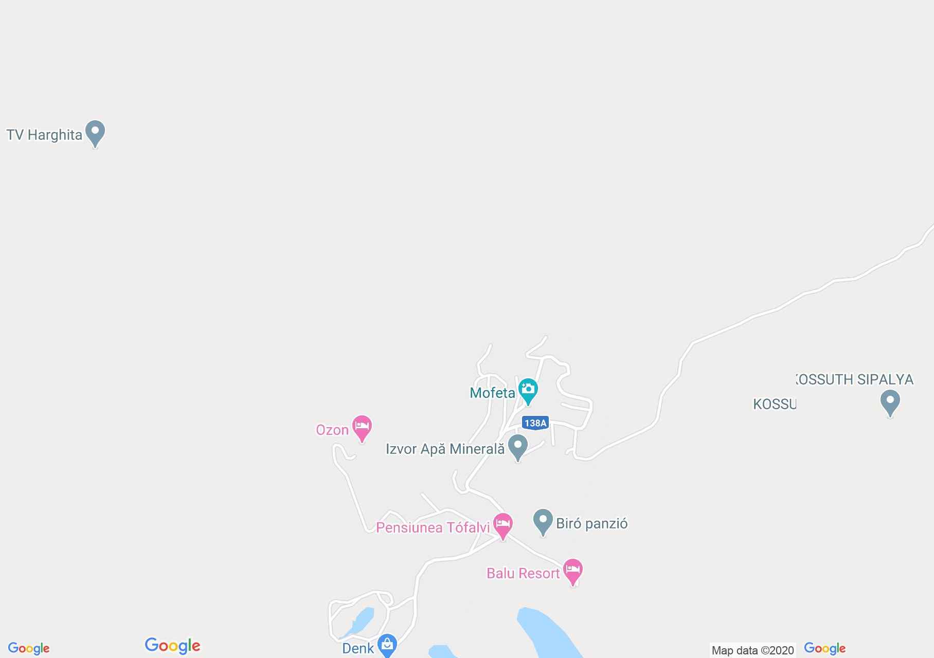 Hartă Harghita Băi