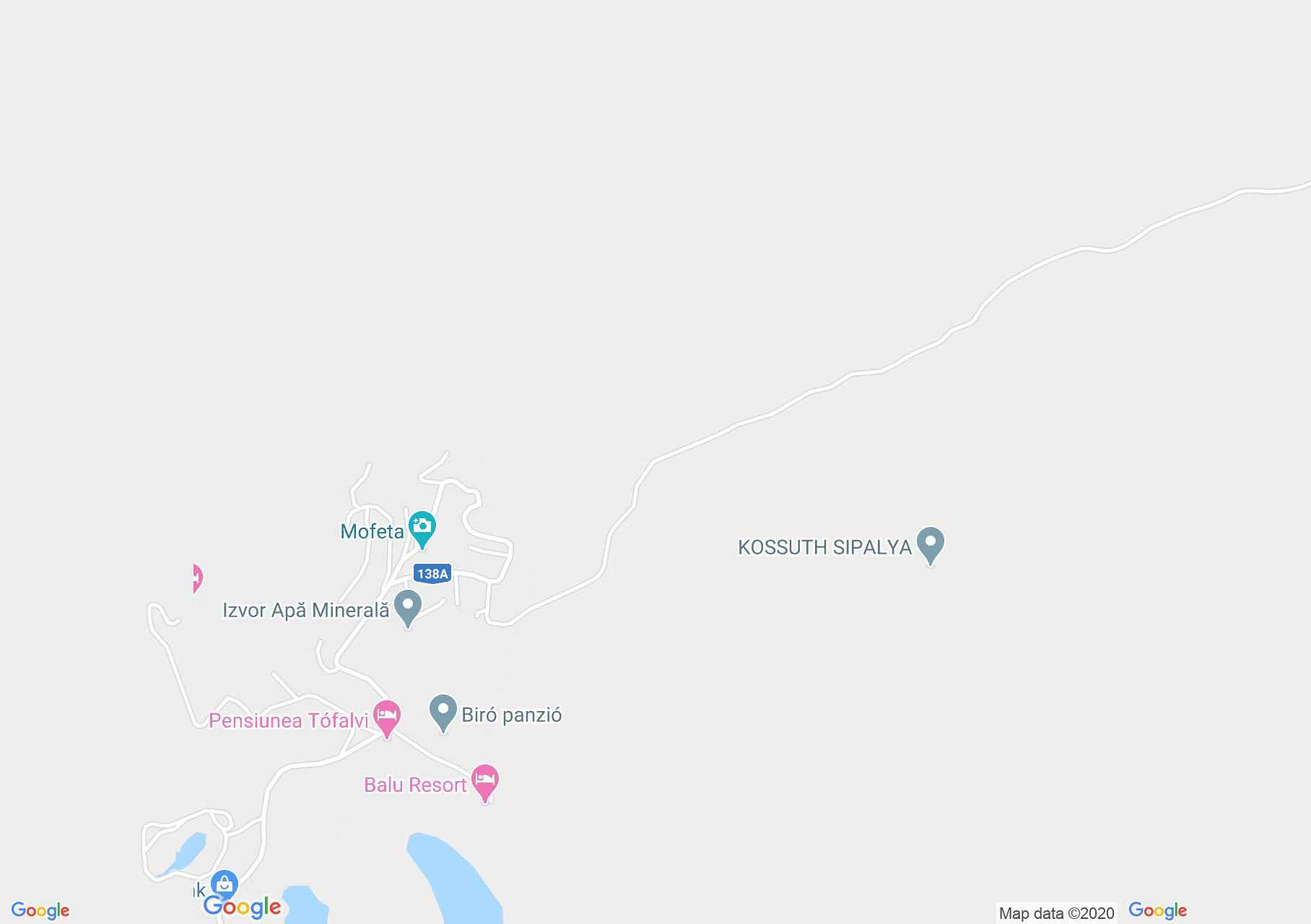 Hartă Harghita Băi: Partia Miklos