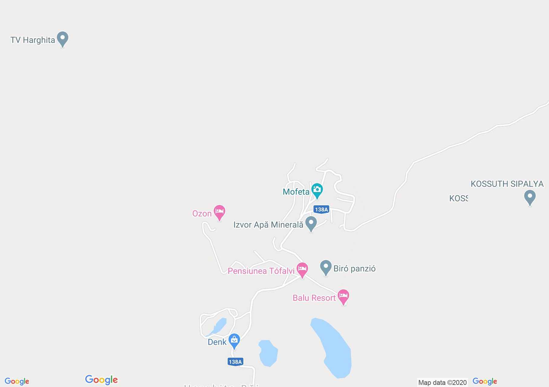 Hartă Harghita Băi: Patinoarul