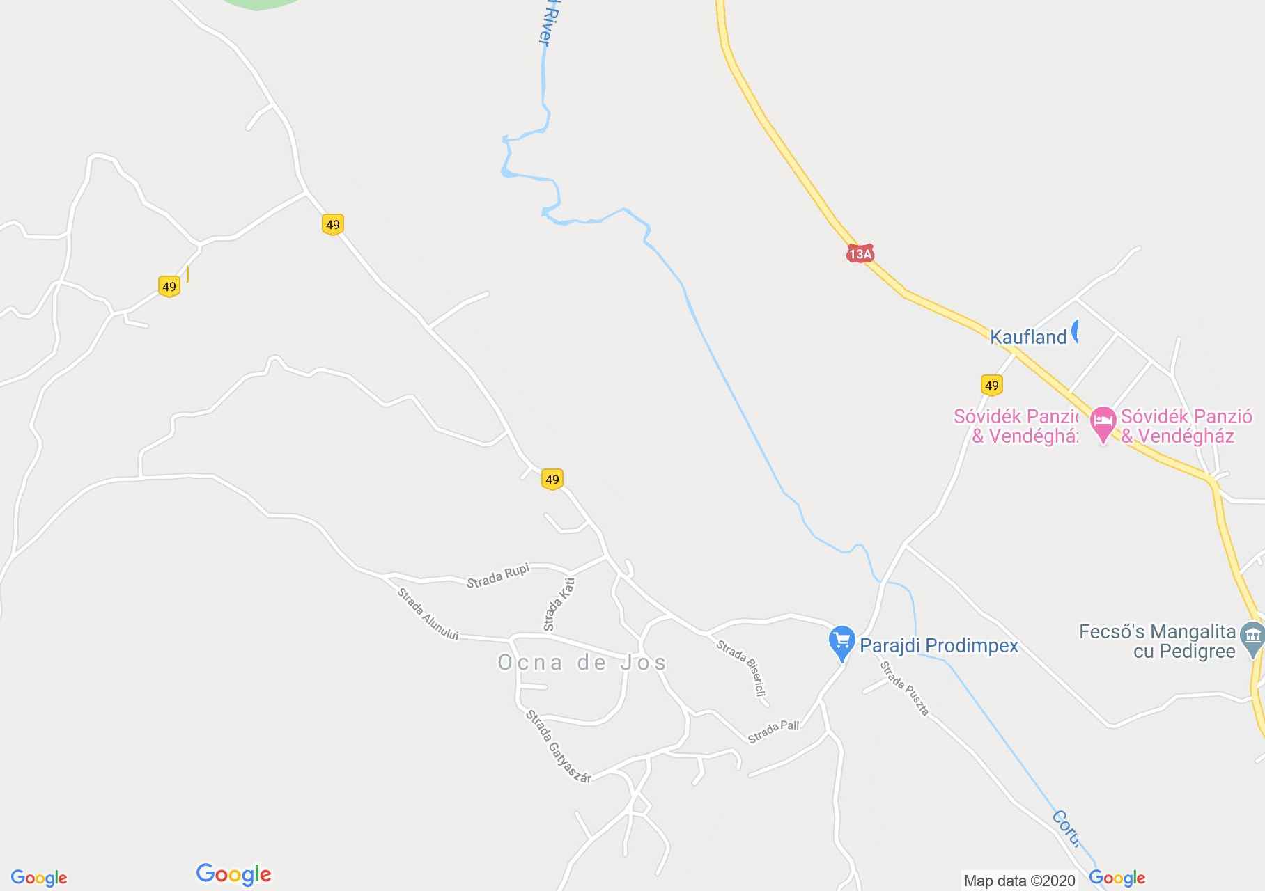 Map of Ocna de Jos: Village museum