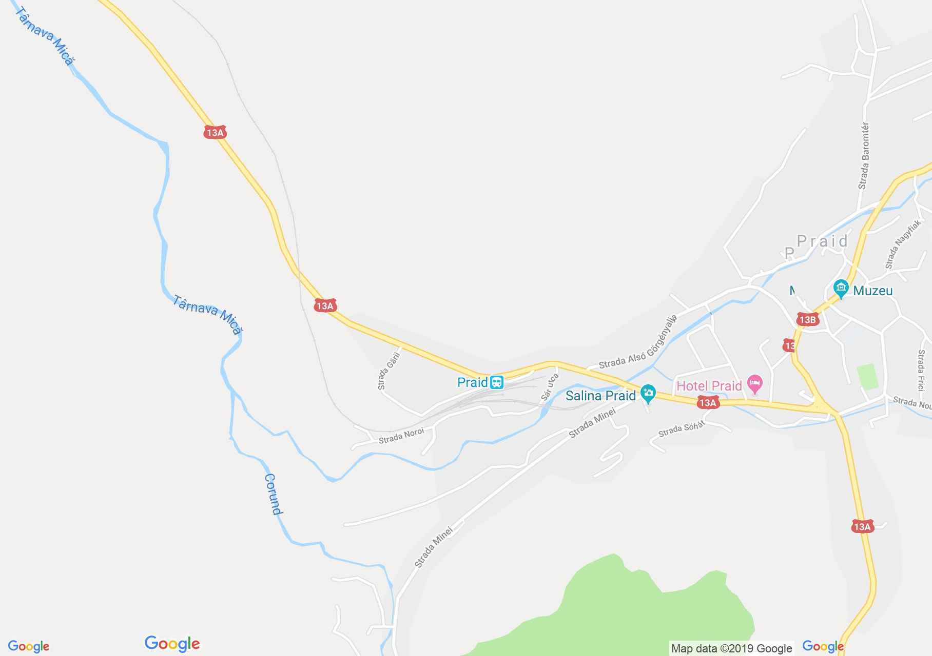 Hartă Praid: Casa Fluturilor